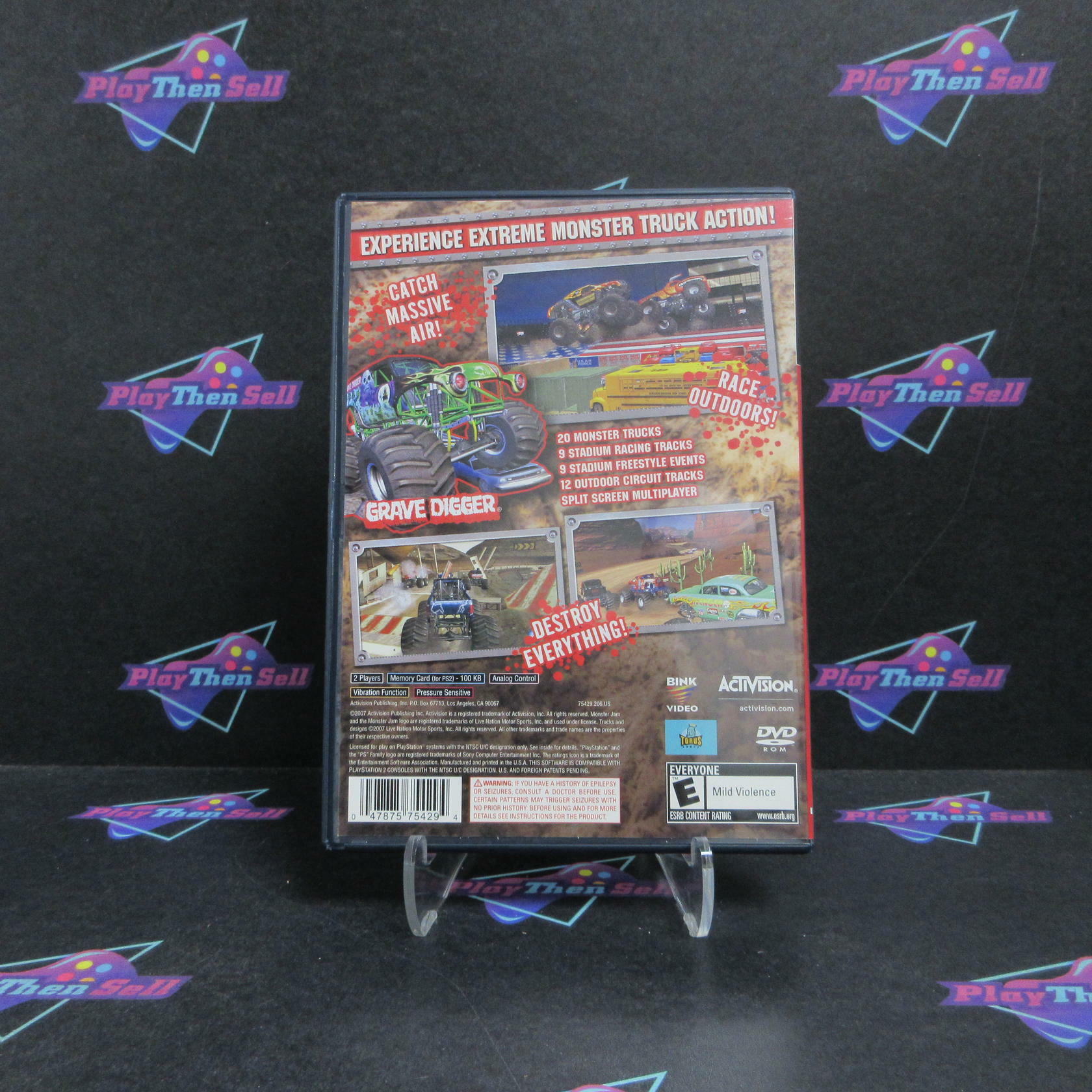 Monster Jam PS2 PlayStation 2 Complete - Refurbished