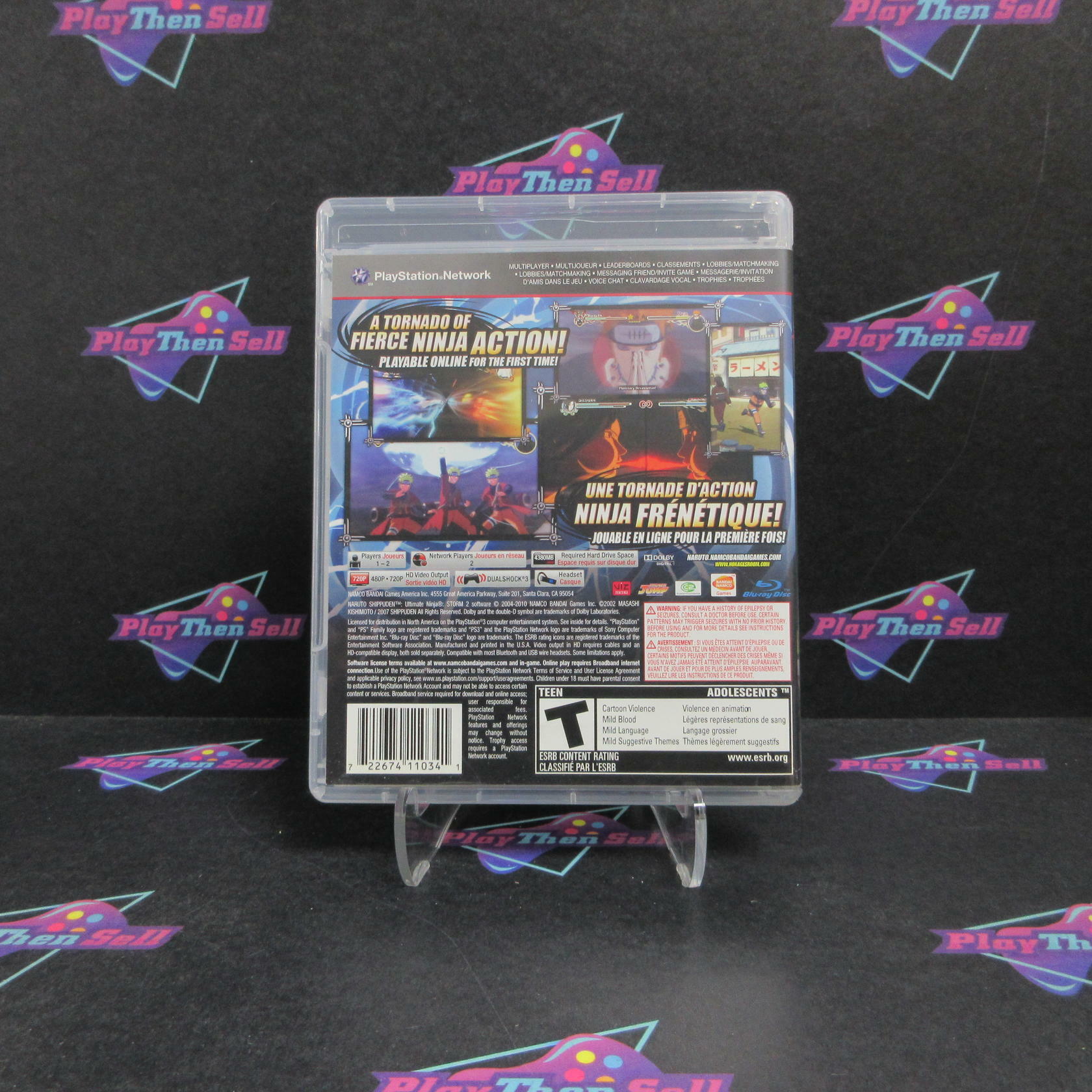 Naruto Shippuden Ultimate Ninja Storm 2 PS3 PlayStation 3 Complete - Refurbished