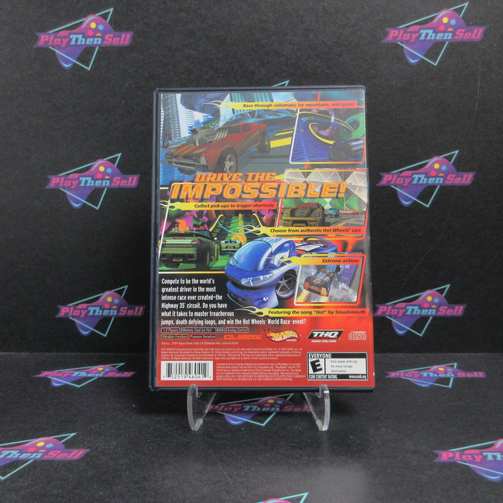 Hot Wheels World Race PS2 PlayStation 2 Complete - Refurbished