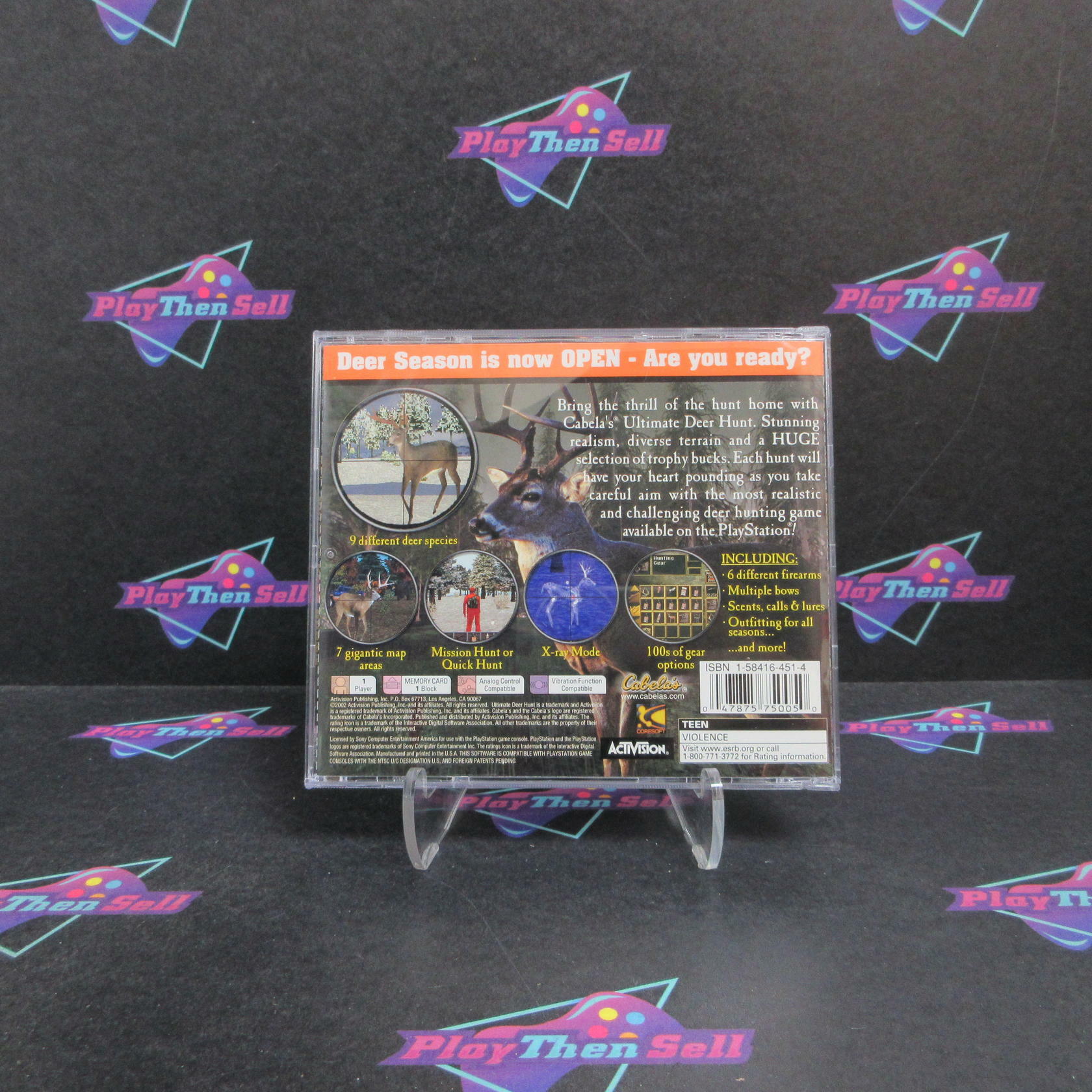 Cabela's Ultimate Deer Hunt PS1 PlayStation 1 Complete - Refurbished