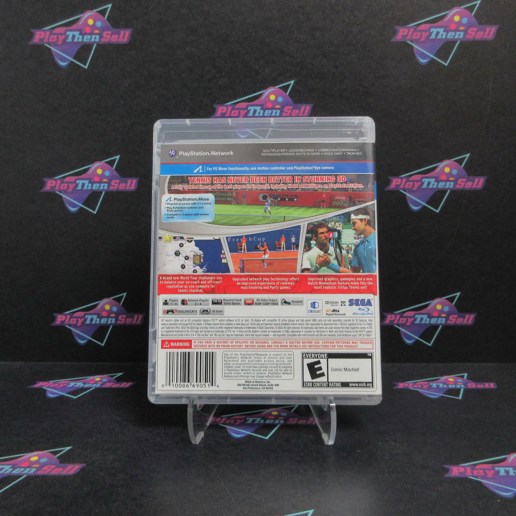 Virtua Tennis 4 PS3 PlayStation 3 Complete - Refurbished