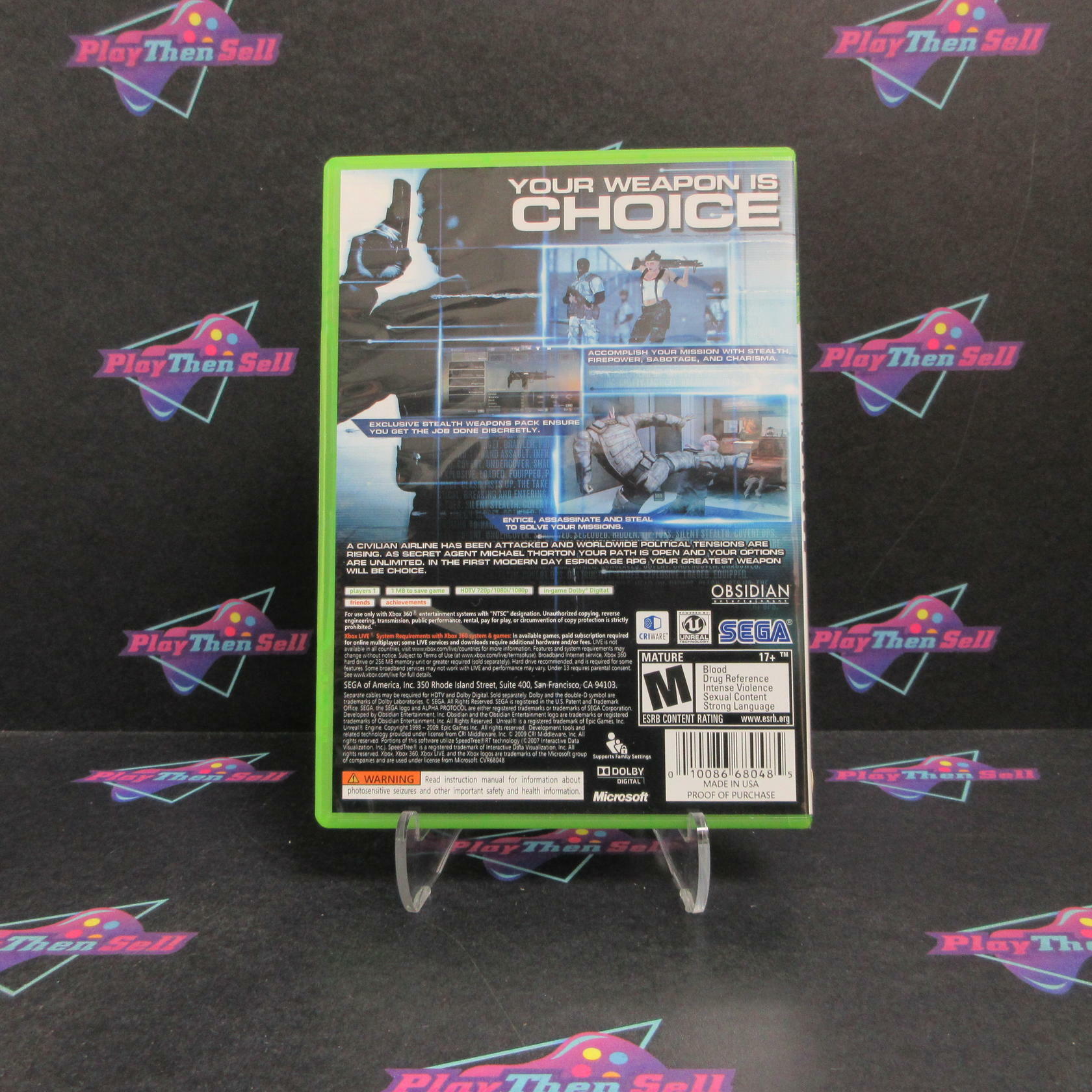 Alpha Protocol Best Buy Exclusive Xbox 360 Complete - Excellent
