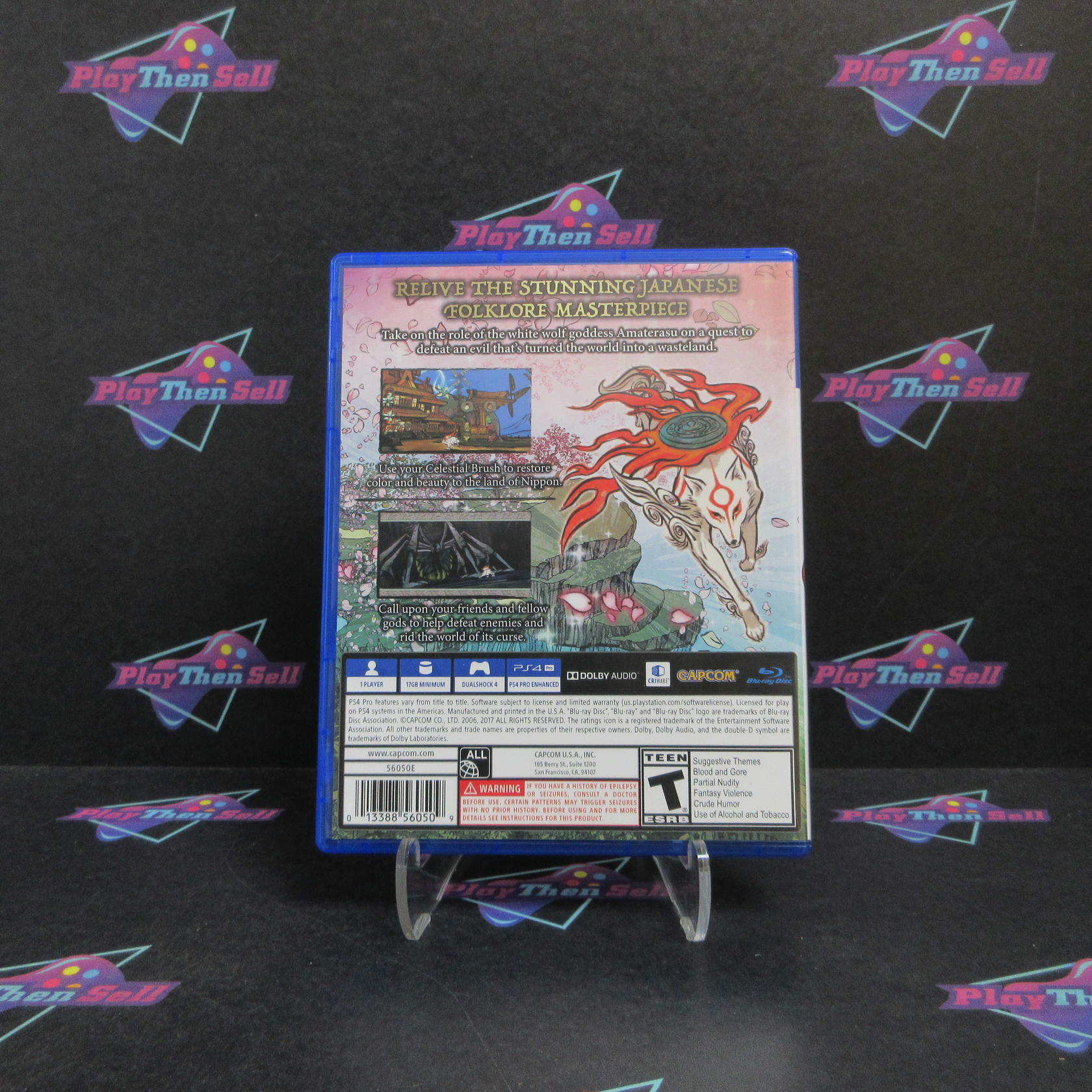 Okami HD PS4 PlayStation 4 Complete - Refurbished