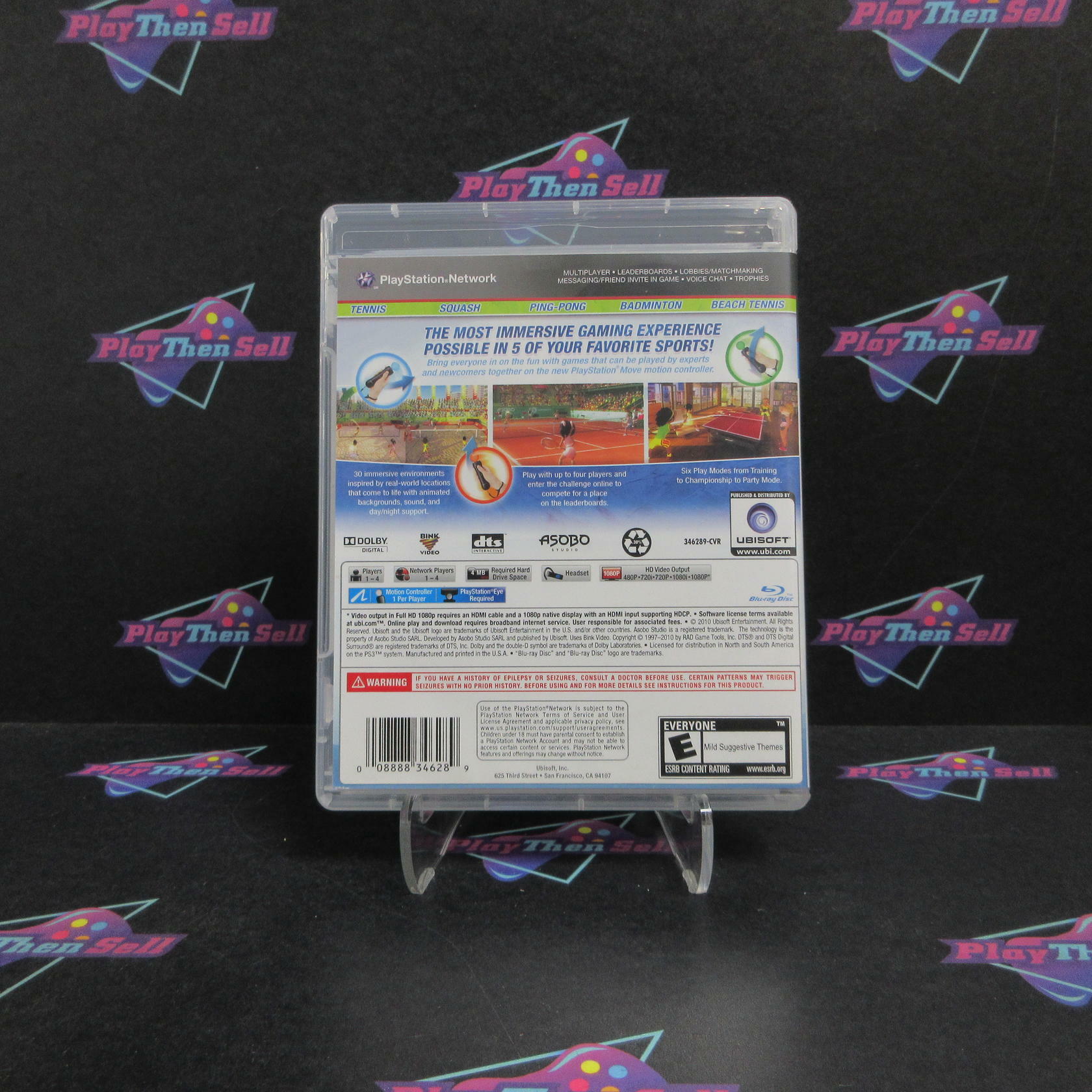 Racquet Sports PS3 PlayStation 3 Complete - Refurbished