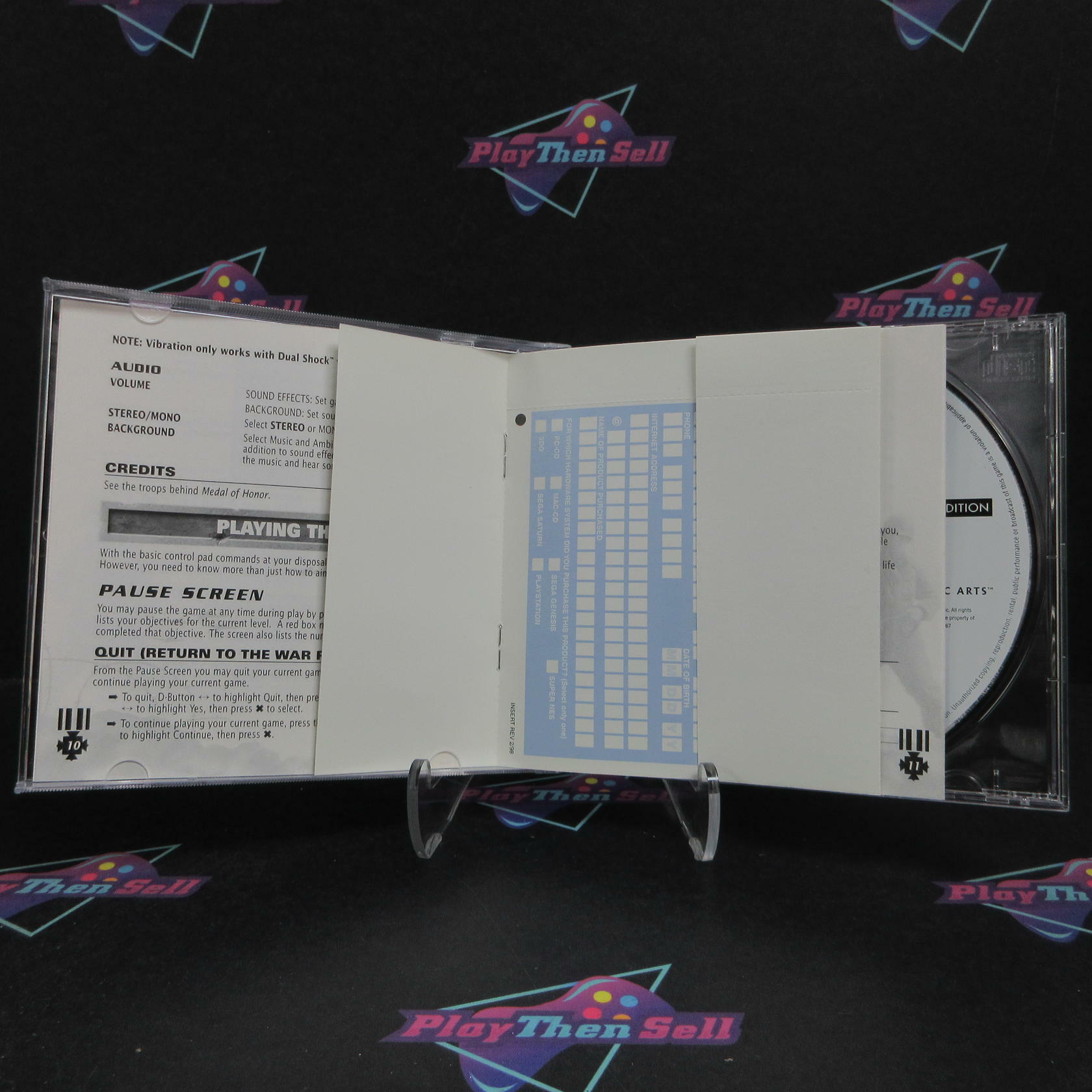 Medal Of Honor Collector's Edition PS1 PlayStation 1 + Reg Complete - Refurbished