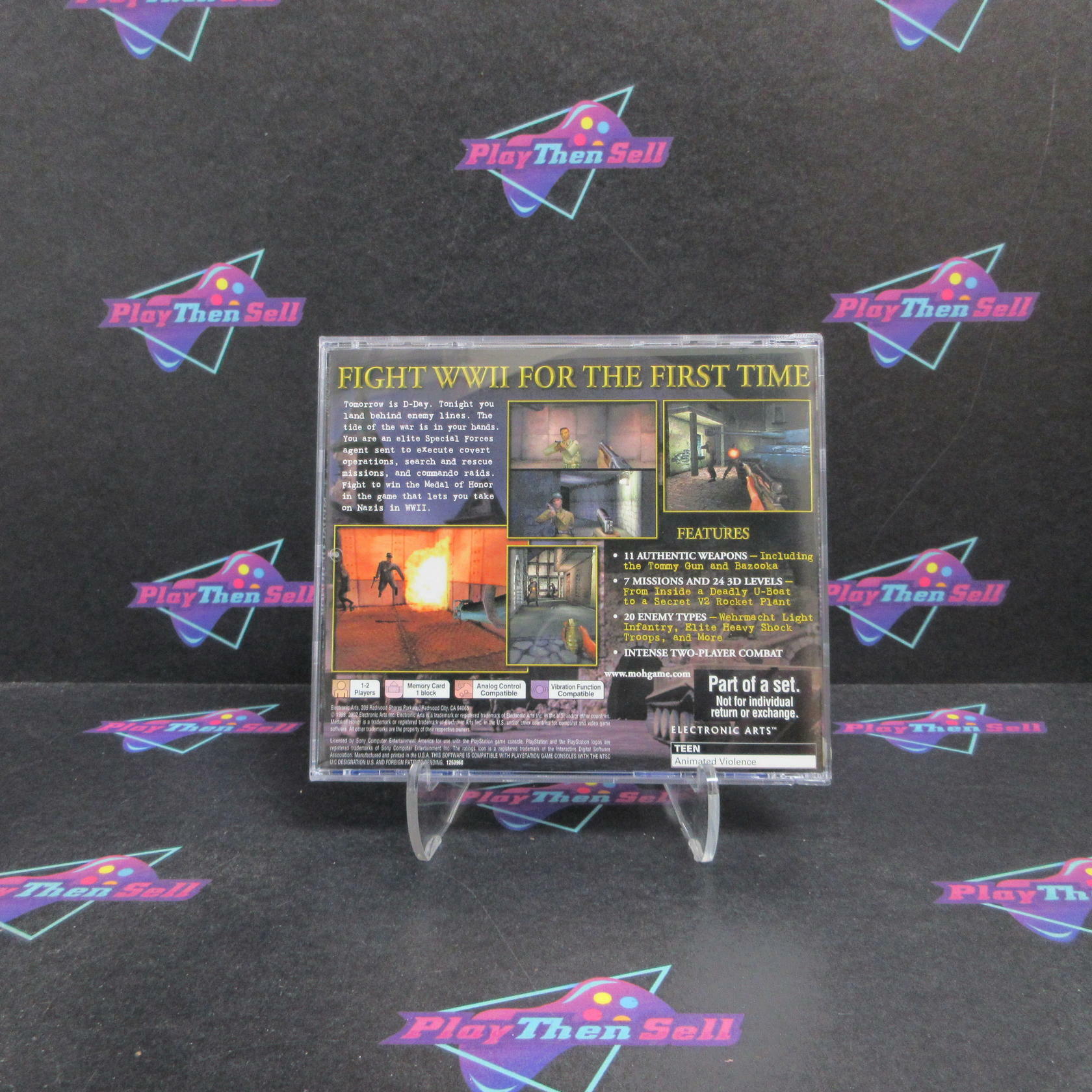 Medal Of Honor Collector's Edition PS1 PlayStation 1 + Reg Complete - Refurbished