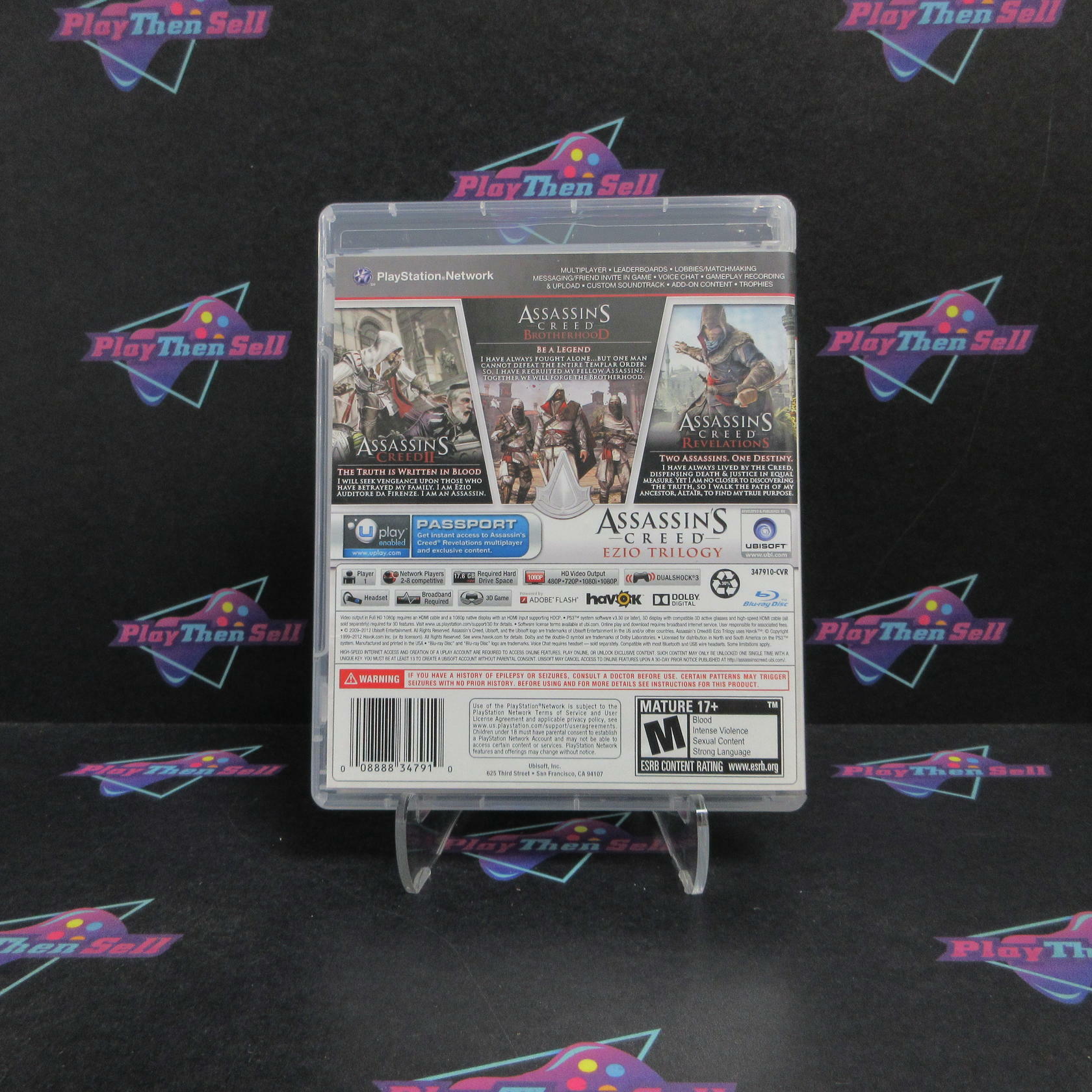 Assassin's Creed Ezio Trilogy PS3 PlayStation 3 Complete - Refurbished