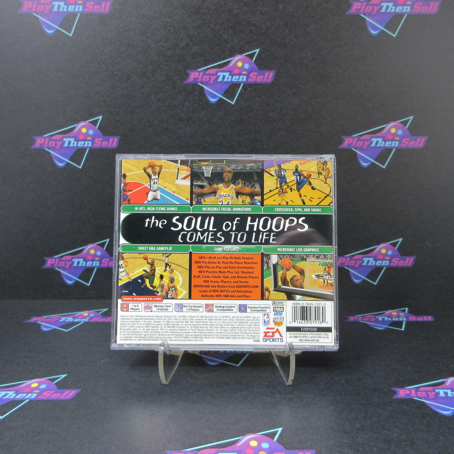 NBA Live 99 PS1 PlayStation 1 + Reg Card Complete - Refurbished