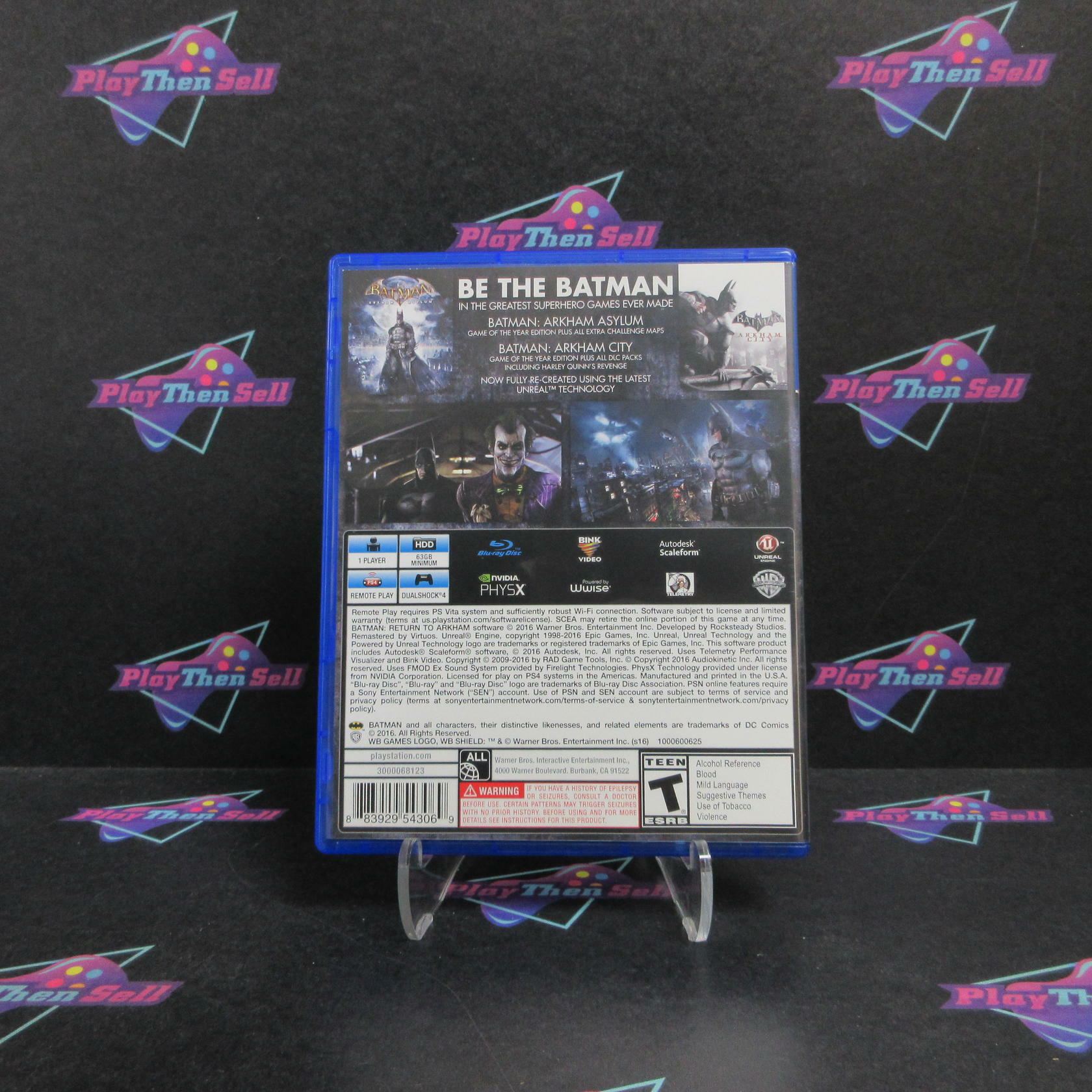 Batman Return to Arkham PS4 PlayStation 4 Complete - Refurbished