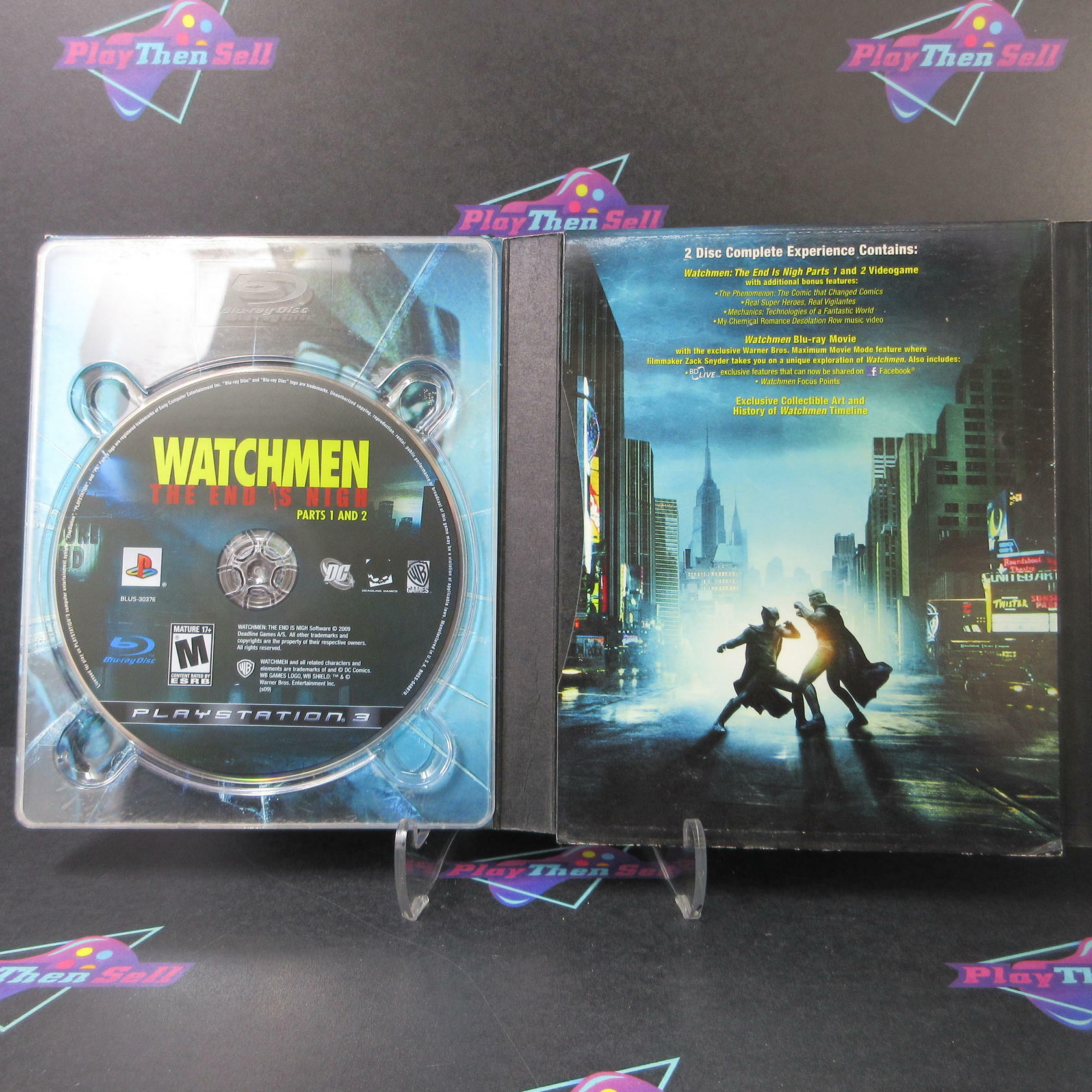 Watchmen The End is Nigh Complete Experience PS3 + Sleeve/Poster CIB - Very Good