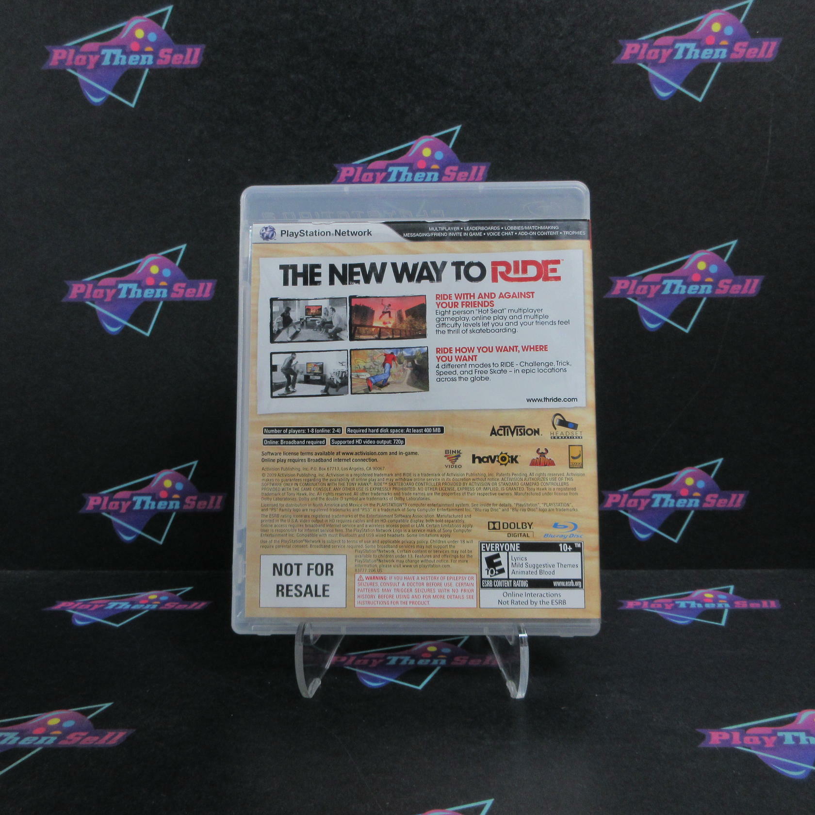 Tony Hawk Ride Software Only PS3 PlayStation 3 Complete - Very Good