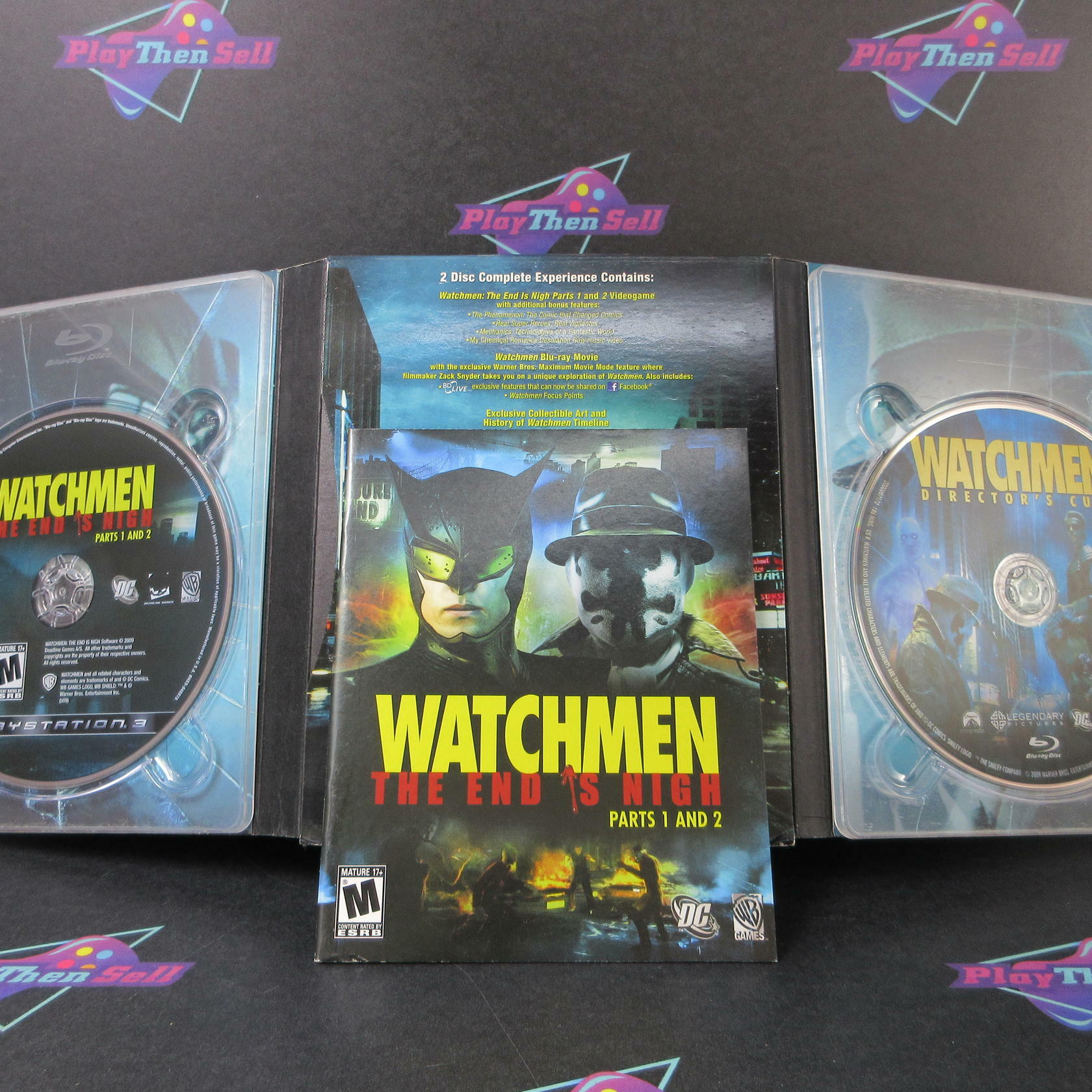 Watchmen The End is Nigh Complete Experience PS3 + Sleeve/Poster CIB - Very Good