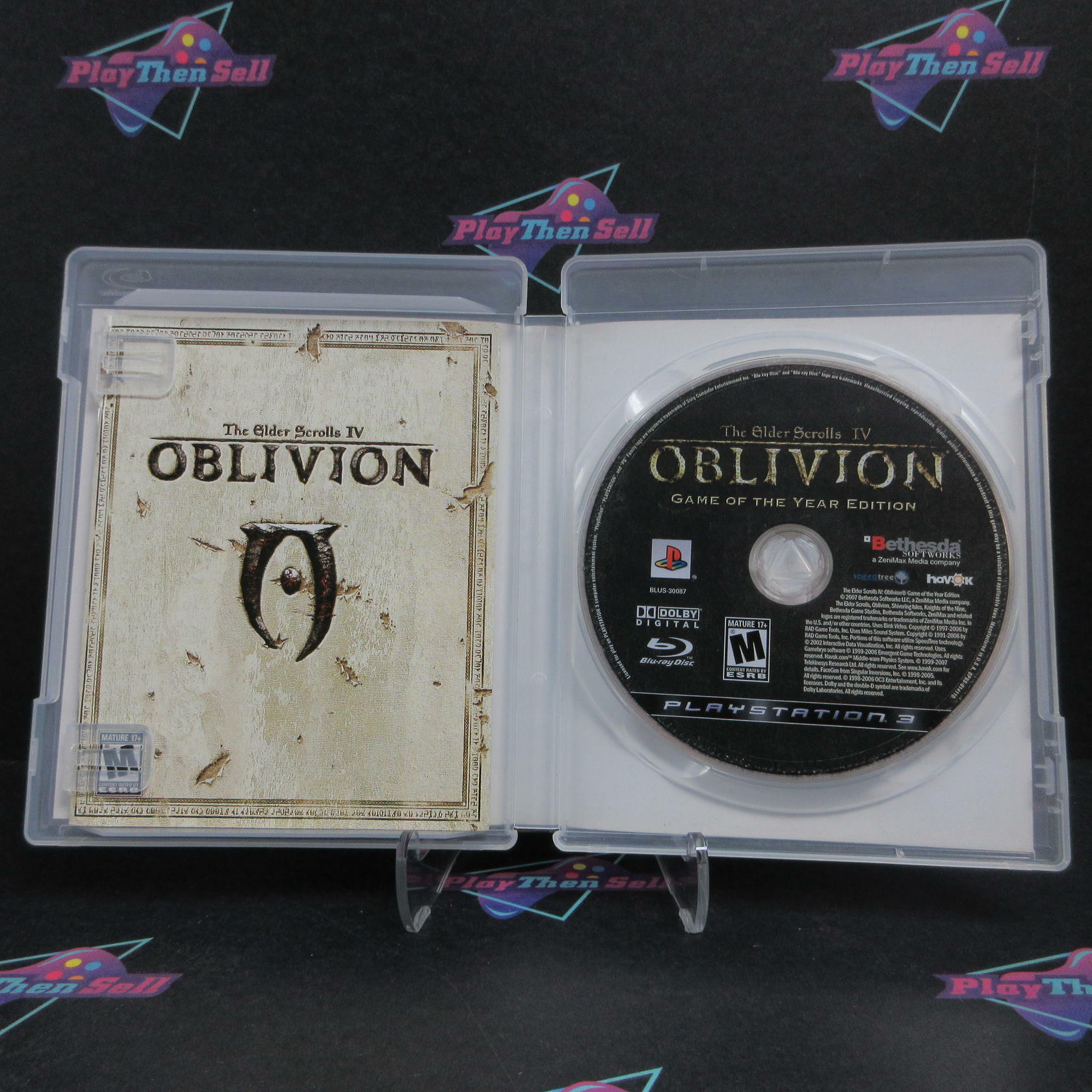 The Elder Scrolls IV Oblivion GOTY PS3 PlayStation 3 + Map Complete - Very Good