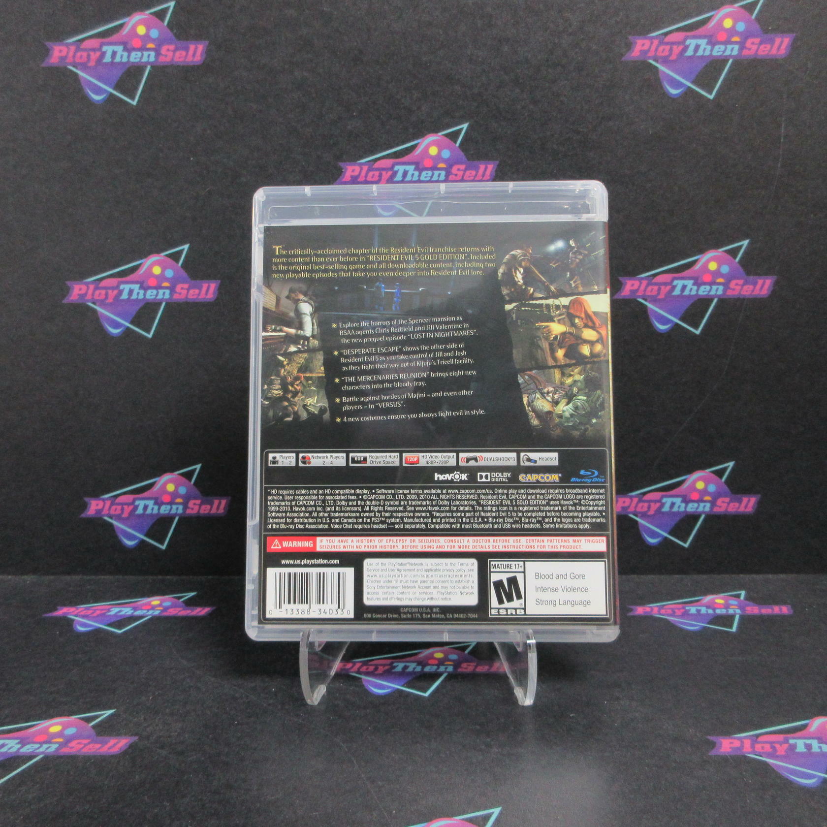 Resident Evil 5 Gold Edition PS3 PlayStation 3 GH Complete - Very Good