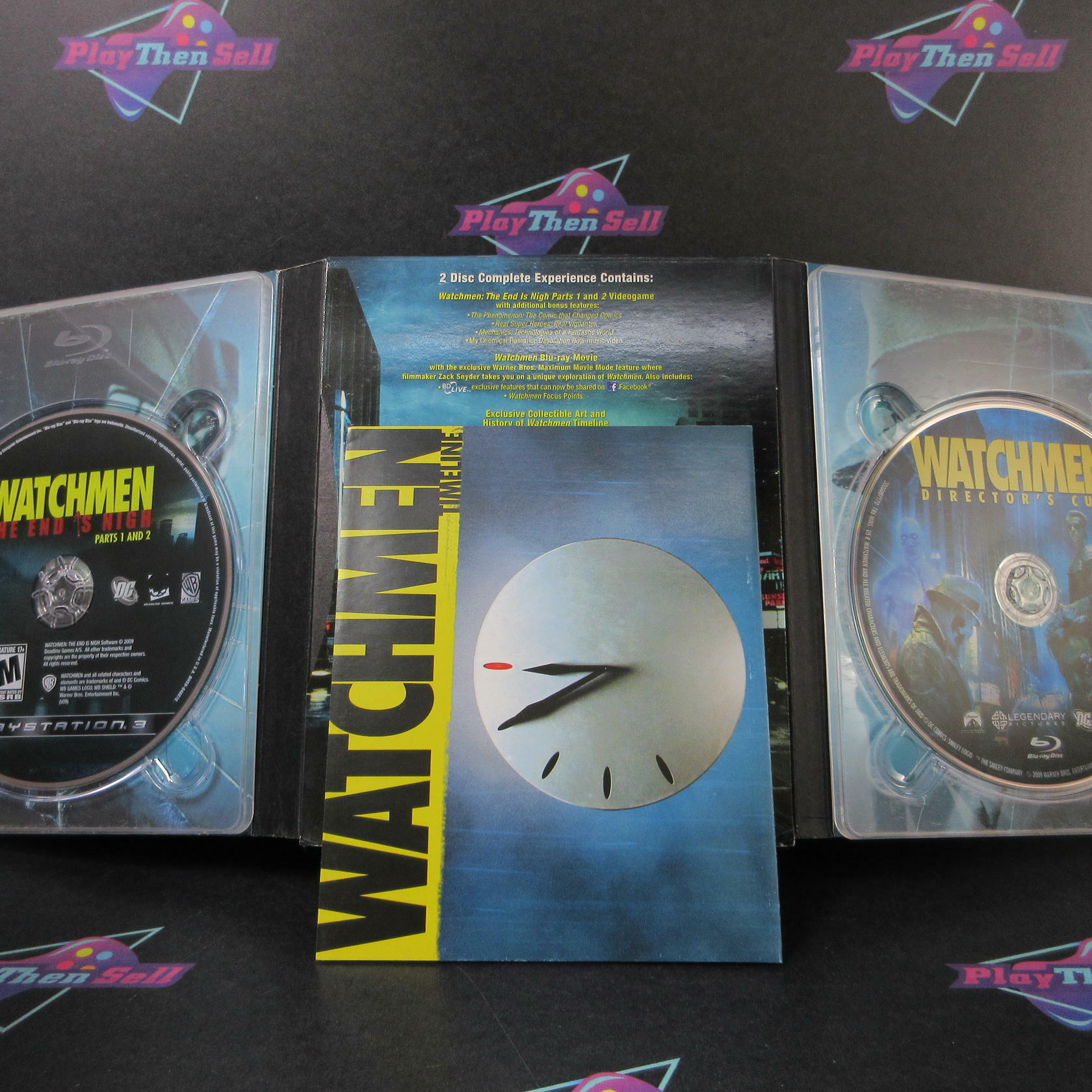 Watchmen The End is Nigh Complete Experience PS3 + Sleeve/Poster CIB - Very Good