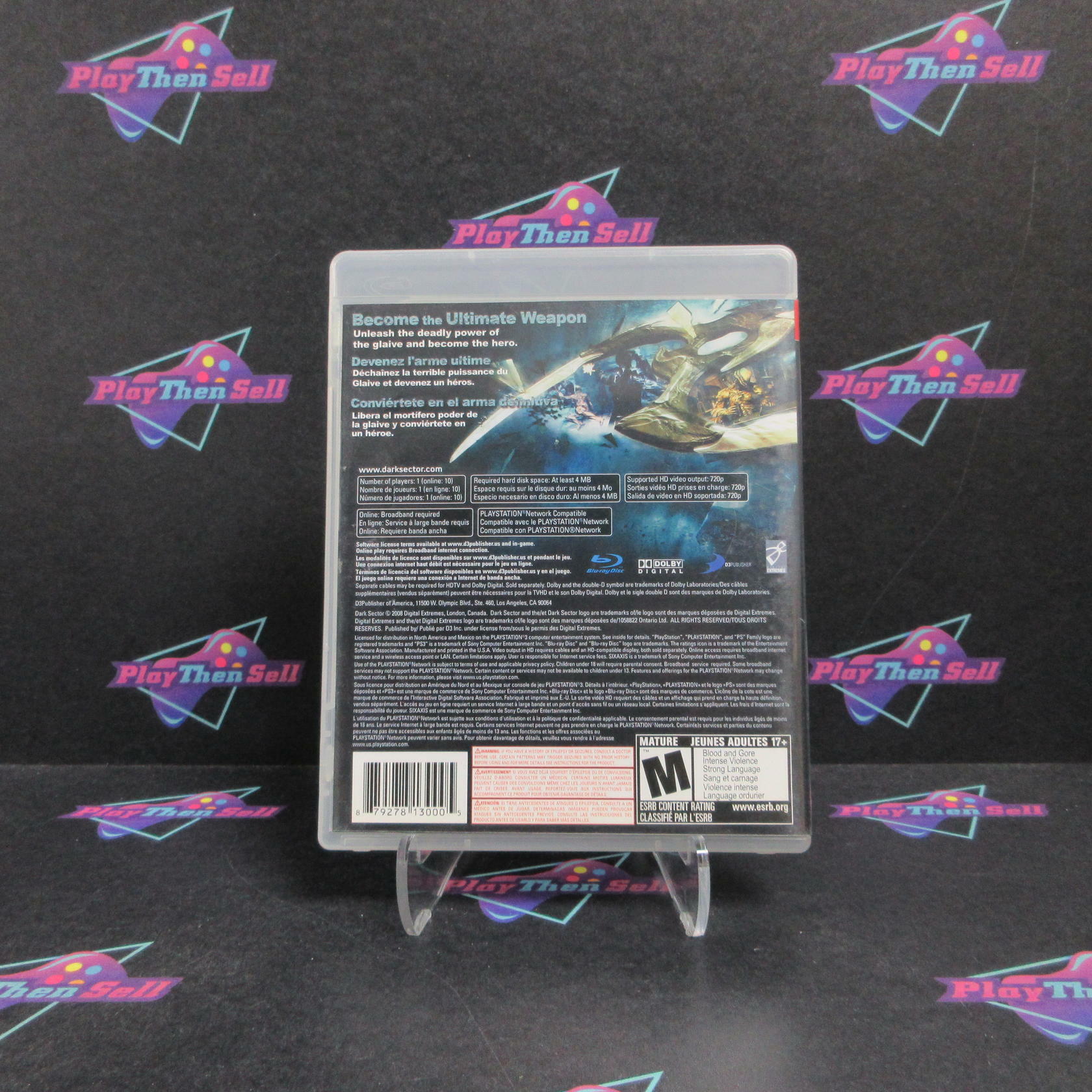 Dark Sector PS3 PlayStation 3 Complete - Very Good