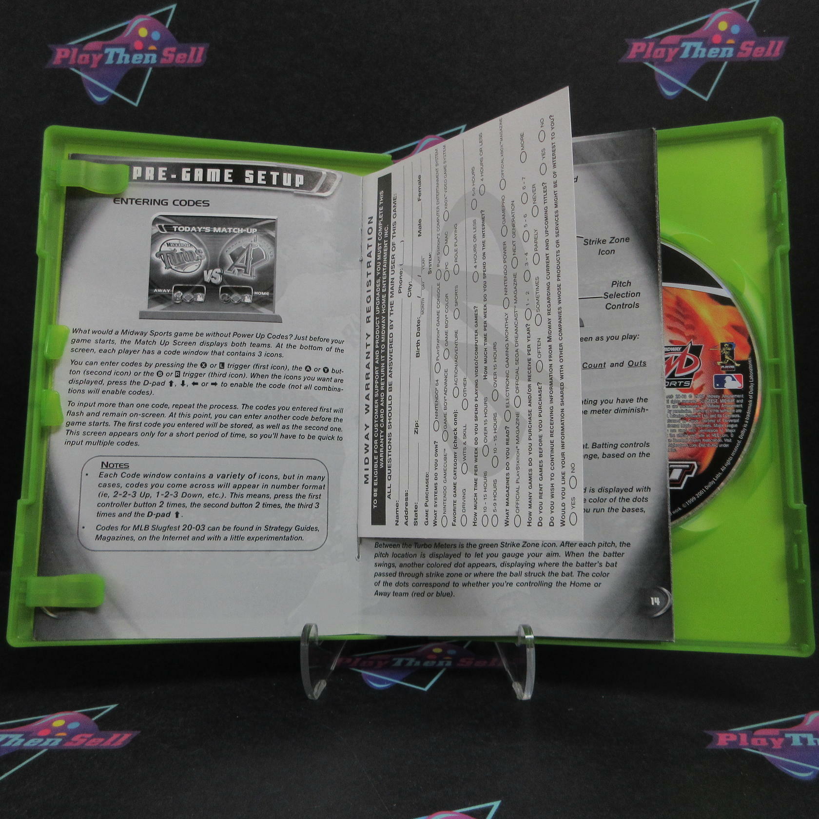 MLB Slugfest 2003 Xbox + Reg Card Complete - Very Good