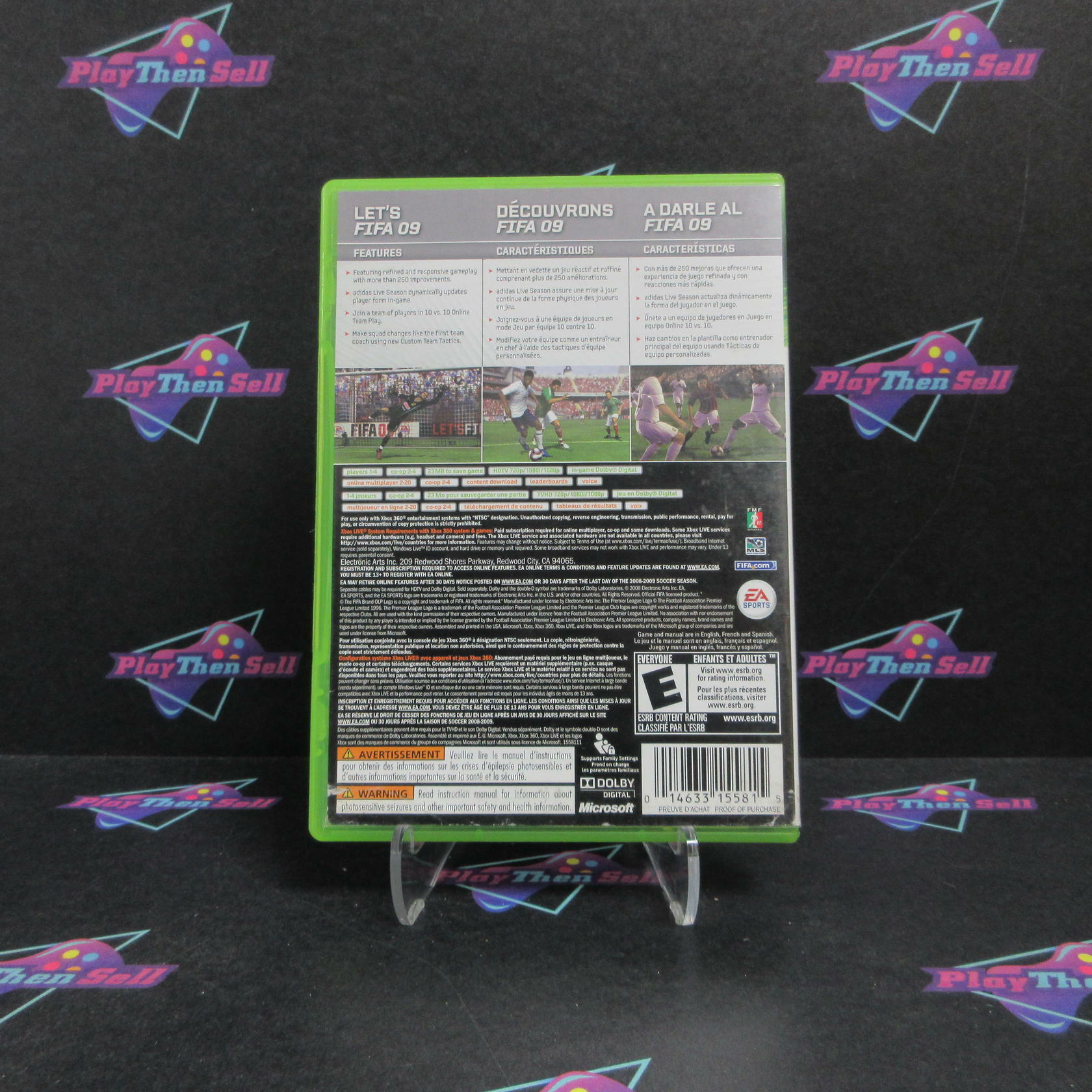 FIFA Soccer 09 Xbox 360 Complete - Very Good