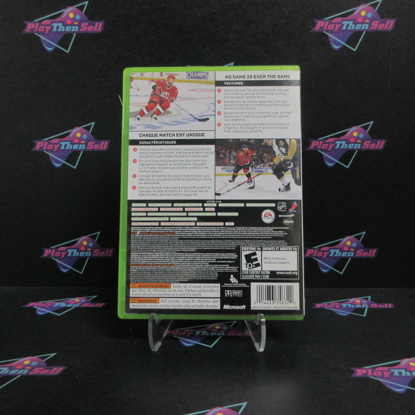 NHL 08 Xbox 360 Complete - Very Good