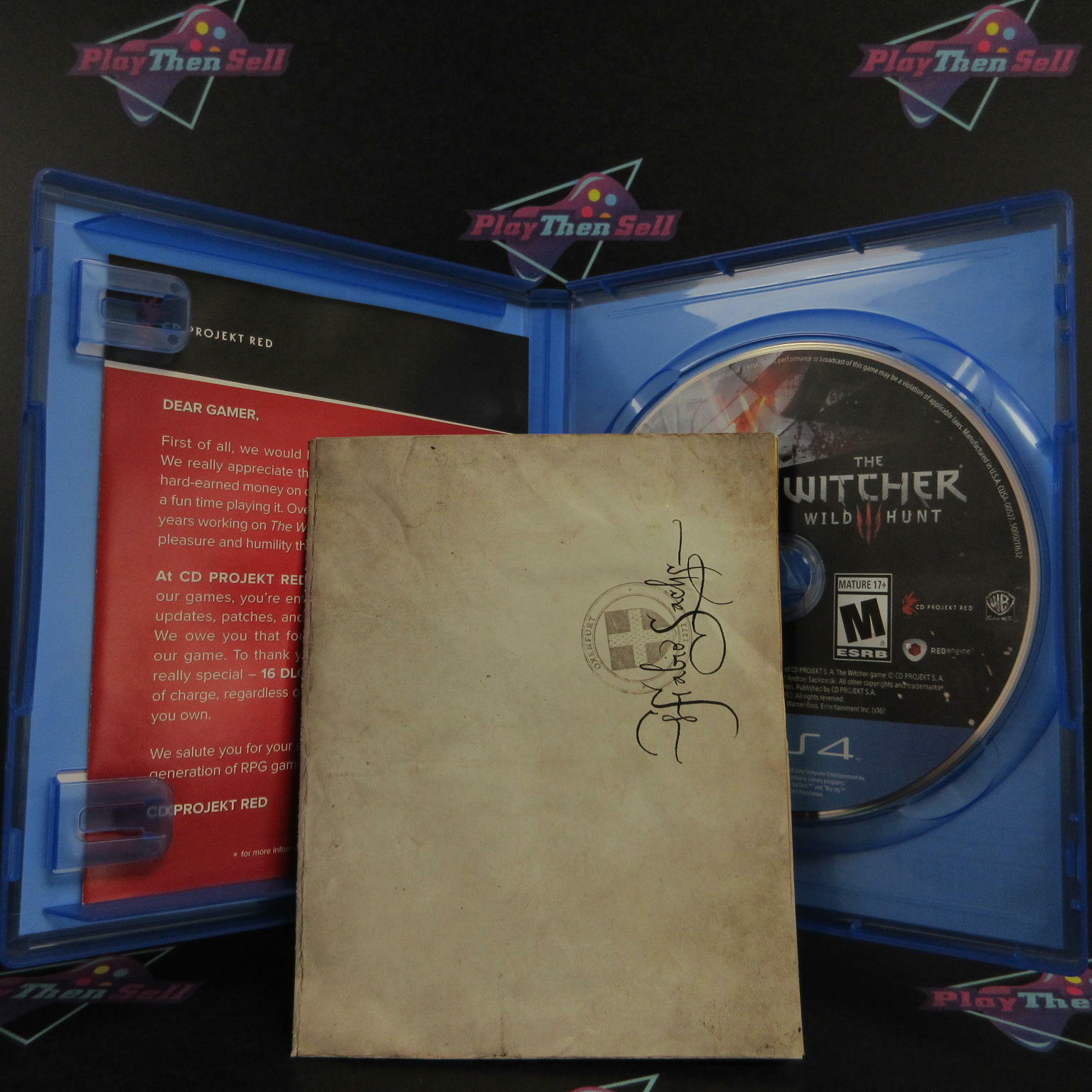 The Witcher 3 Wild Hunt PS4 PlayStation 4 + Map Complete - Very Good