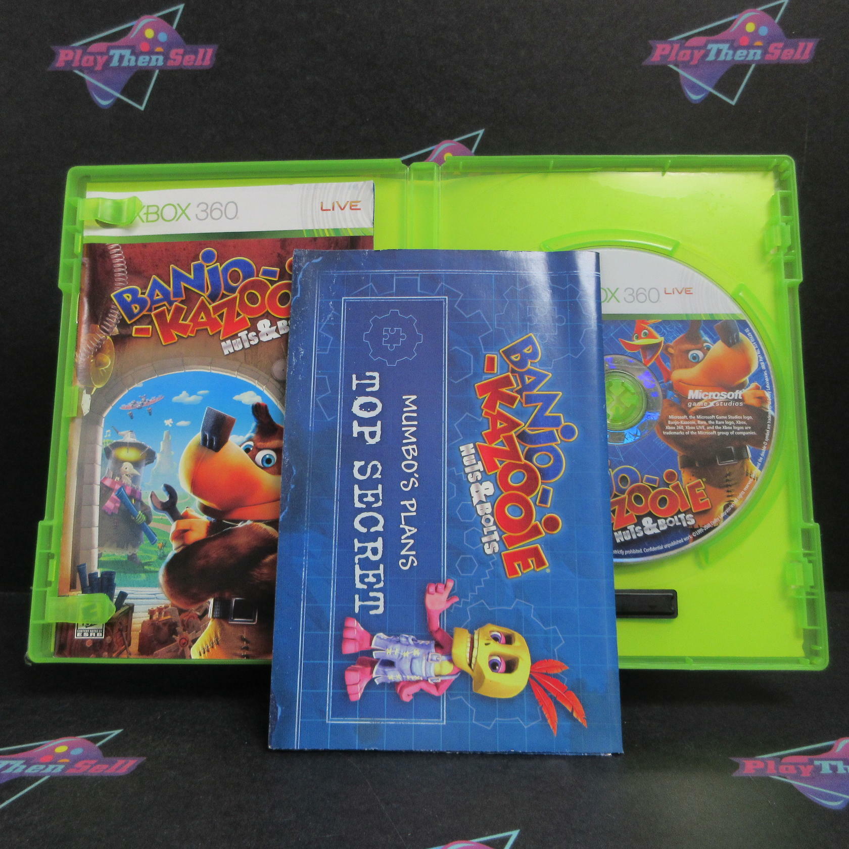 Banjo-Kazooie Nuts & Bolts Xbox 360 + Poster Complete - Very Good