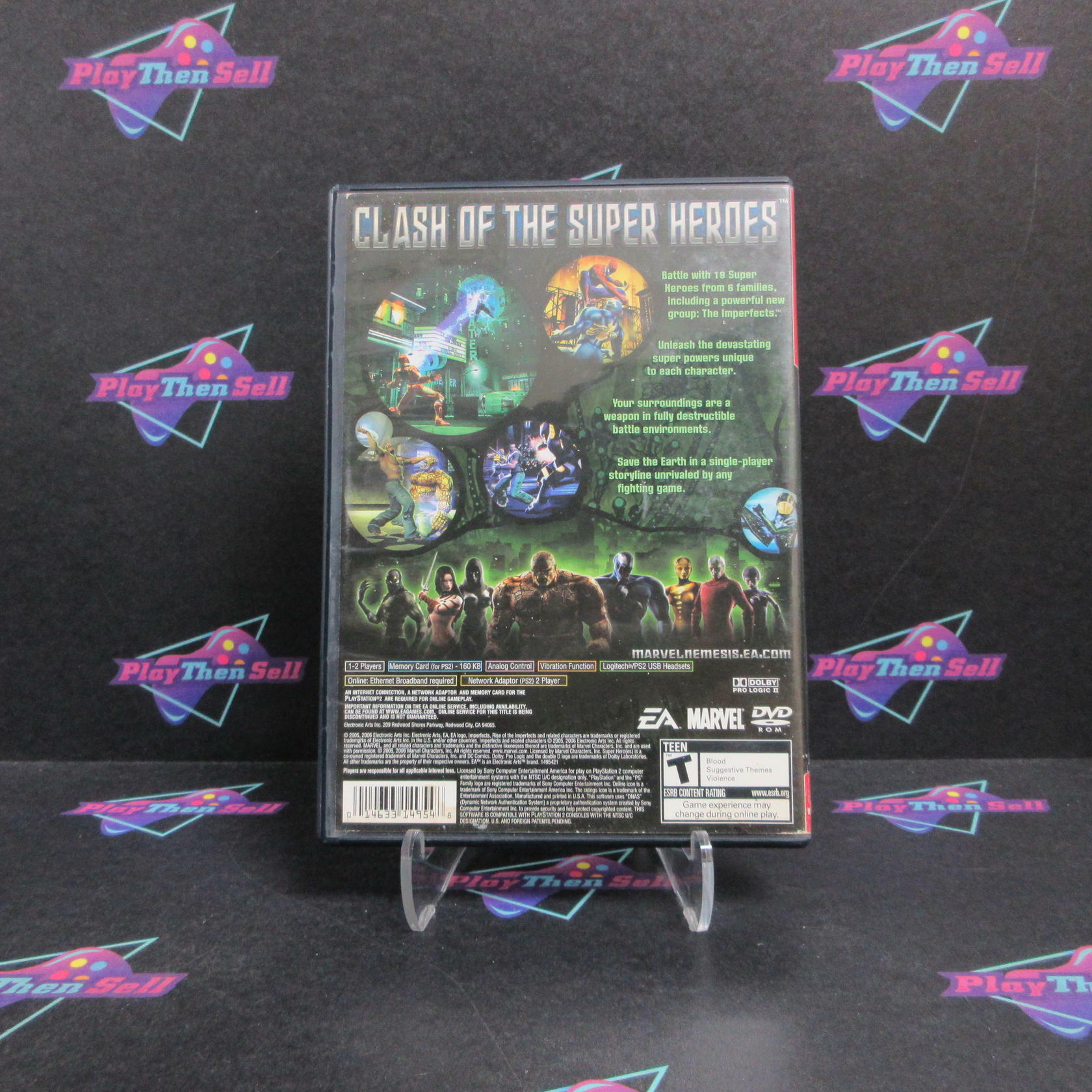 Marvel Nemesis Rise of the Imperfects PS2 PlayStation 2 GH Complete - Very Good