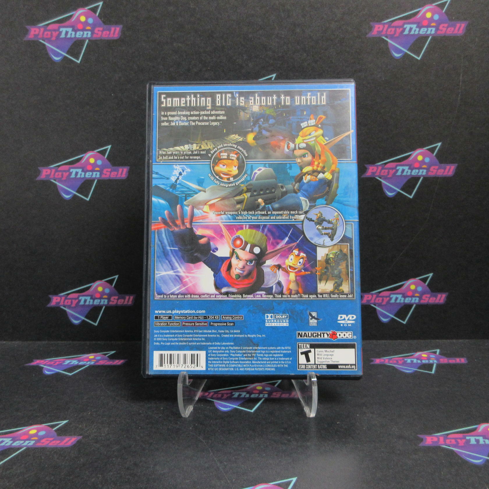 Jak II PS2 PlayStation 2 GH Complete - Very Good