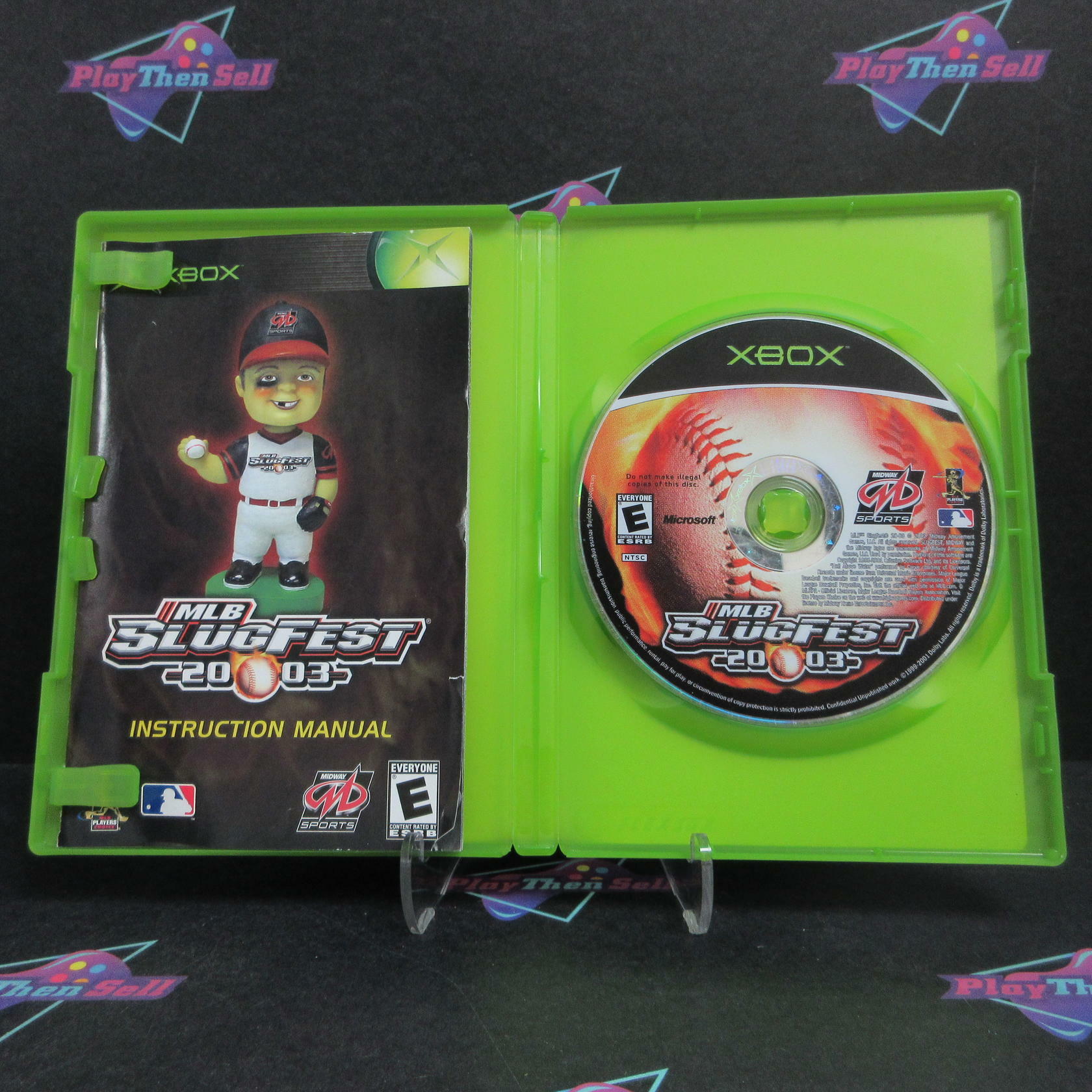 MLB Slugfest 2003 Xbox + Reg Card Complete - Very Good