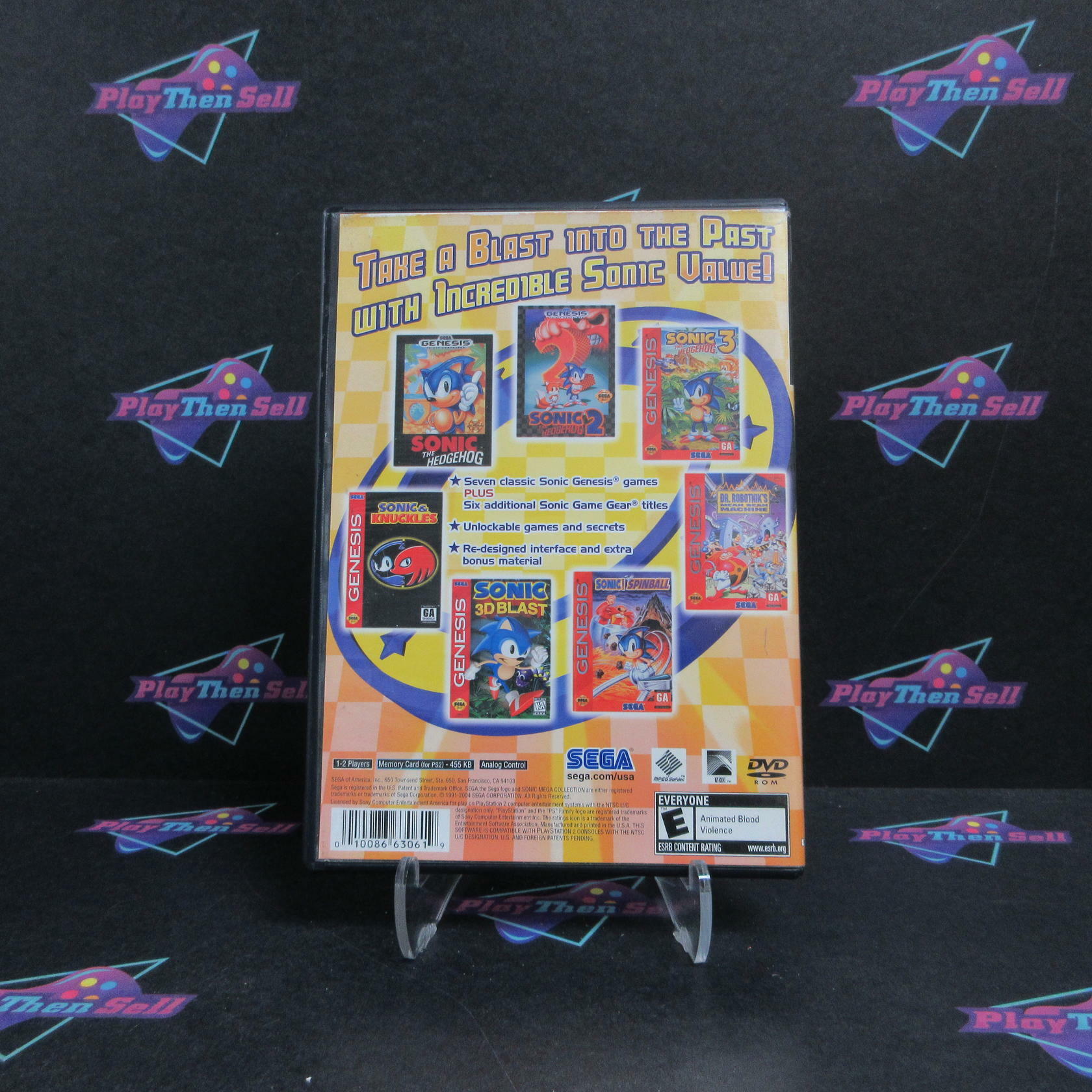 Sonic Mega Collection PS2 PlayStation 2 Complete - Very Good