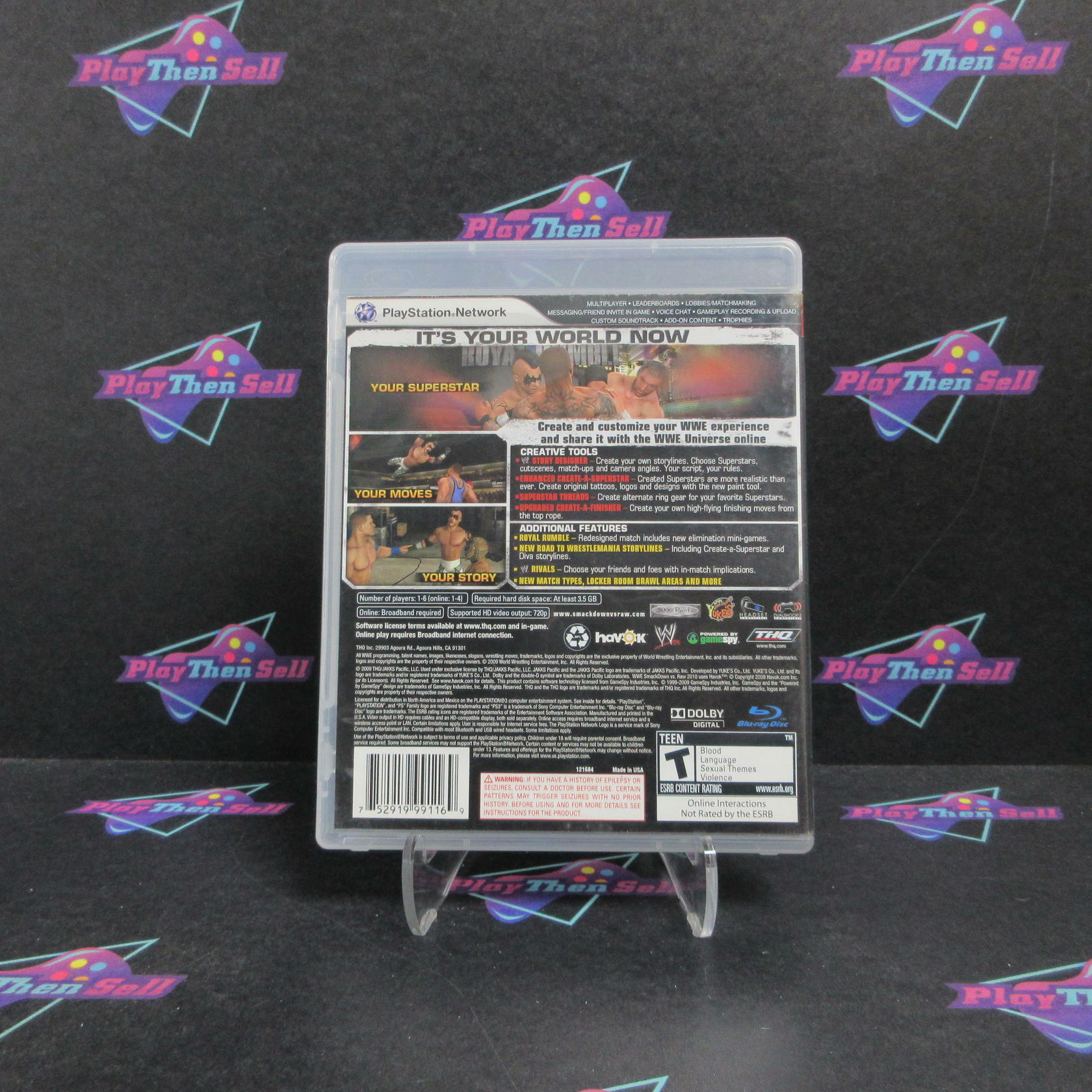 WWE SmackDown vs Raw 2010 PS3 PlayStation 3 Complete - Very Good