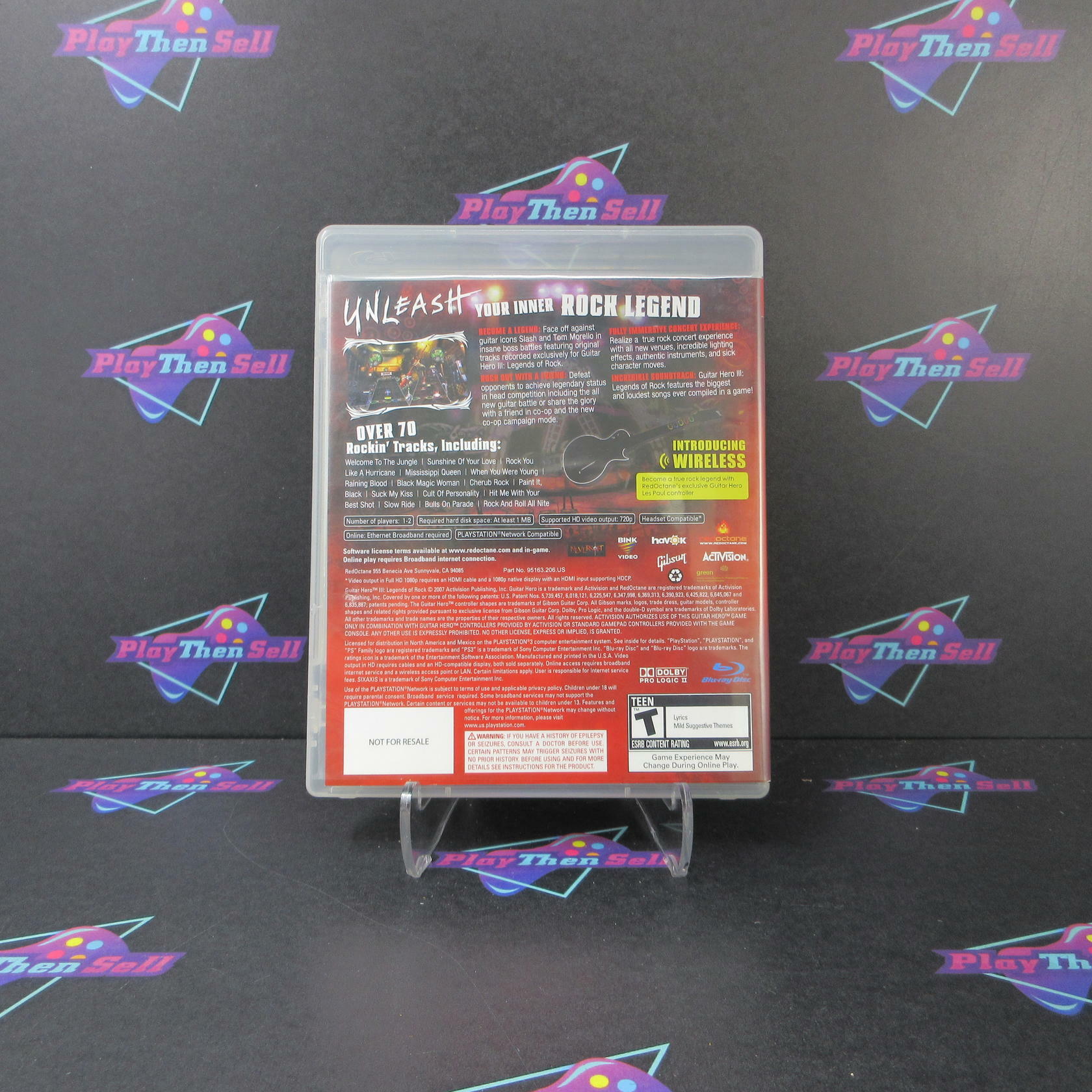 Guitar Hero III Legends of Rock PS3 PlayStation 3 Complete - Very Good