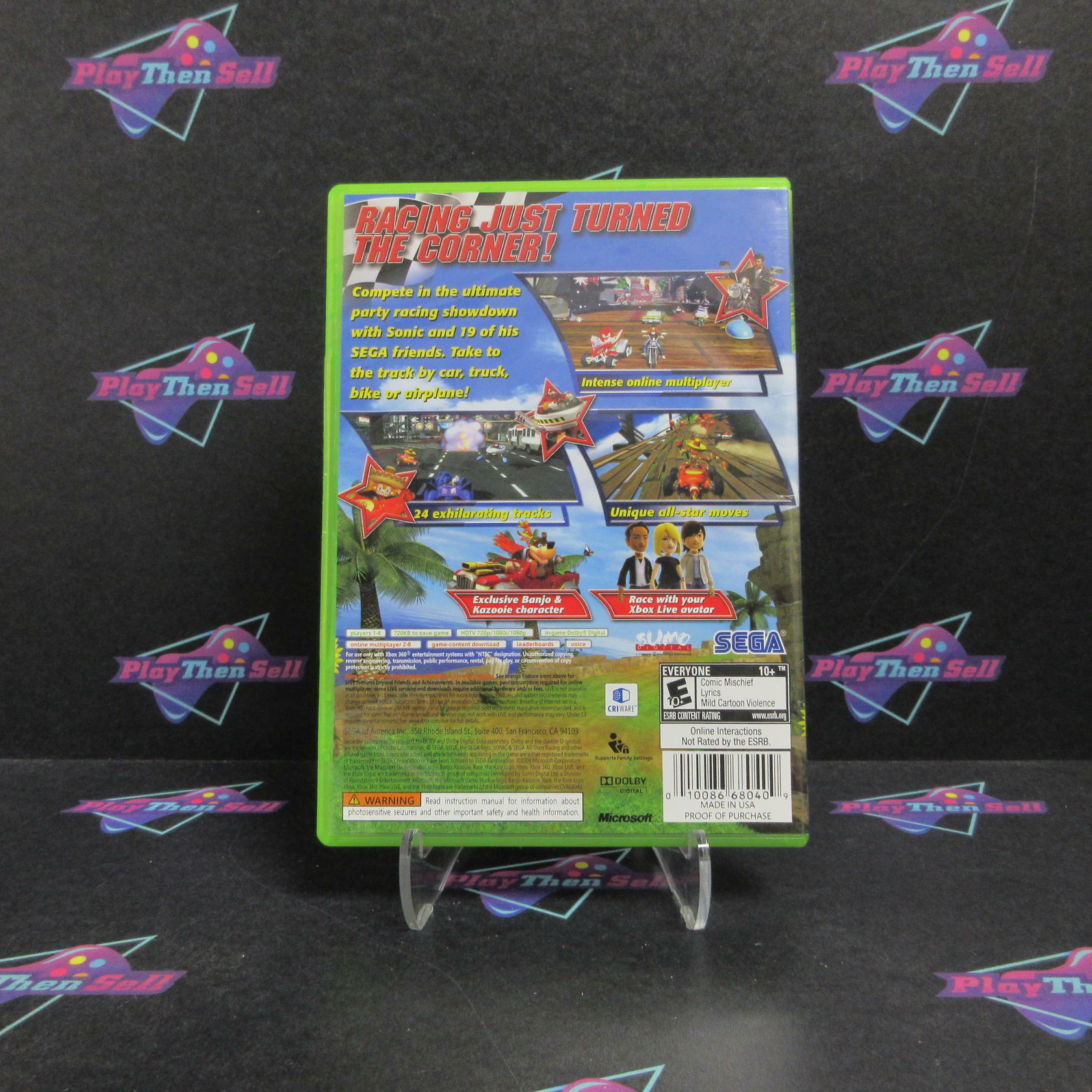 Sonic & SEGA All-Stars Racing Xbox 360 Complete - Excellent