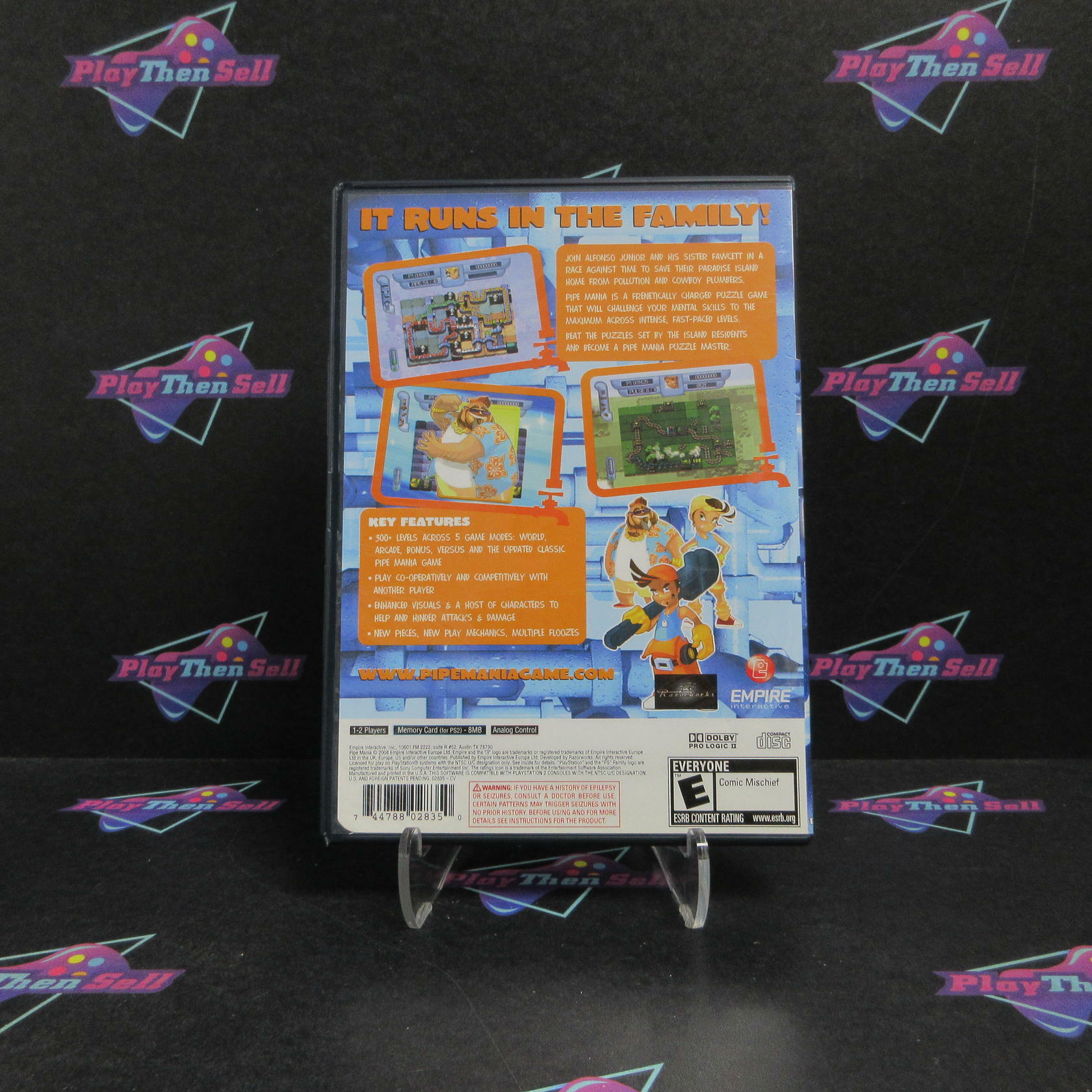 Pipe Mania PS2 PlayStation 2 Complete - Refurbished