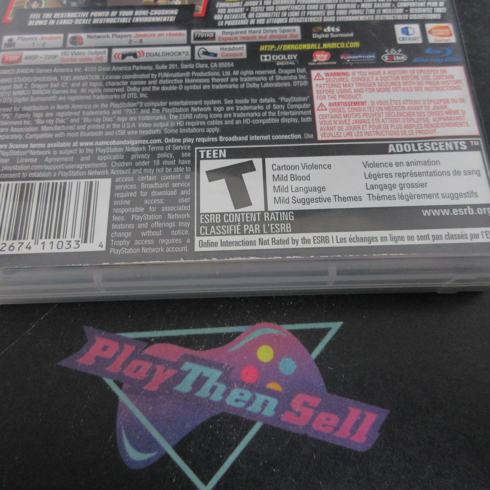 Dragon Ball Raging Blast 2 PS3 PlayStation 3 Complete - Very Good