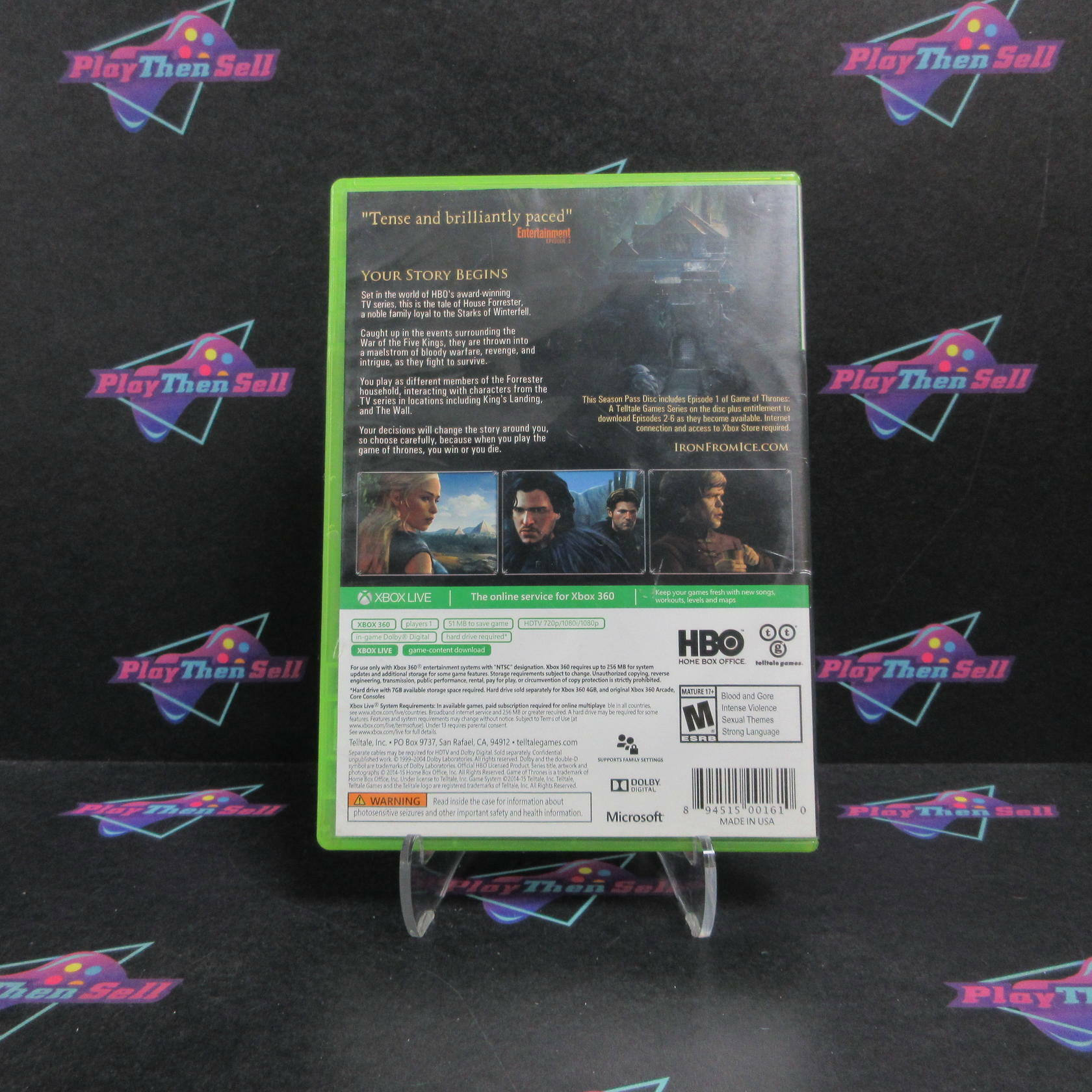 Game of Thrones A Telltale Games Series Xbox 360 Complete - Very Good