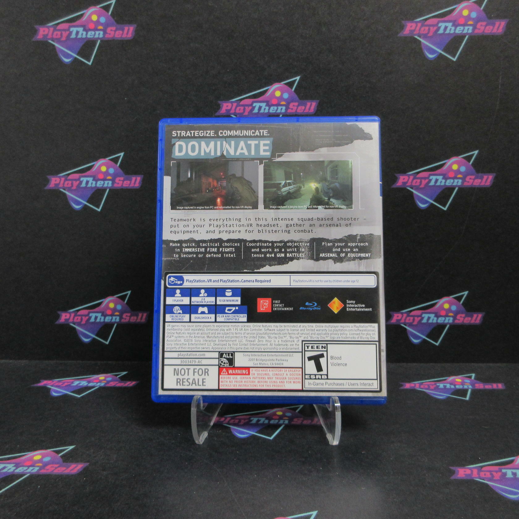 Firewall Zero Hour PS4 PlayStation 4 PSVR Complete - Very Good