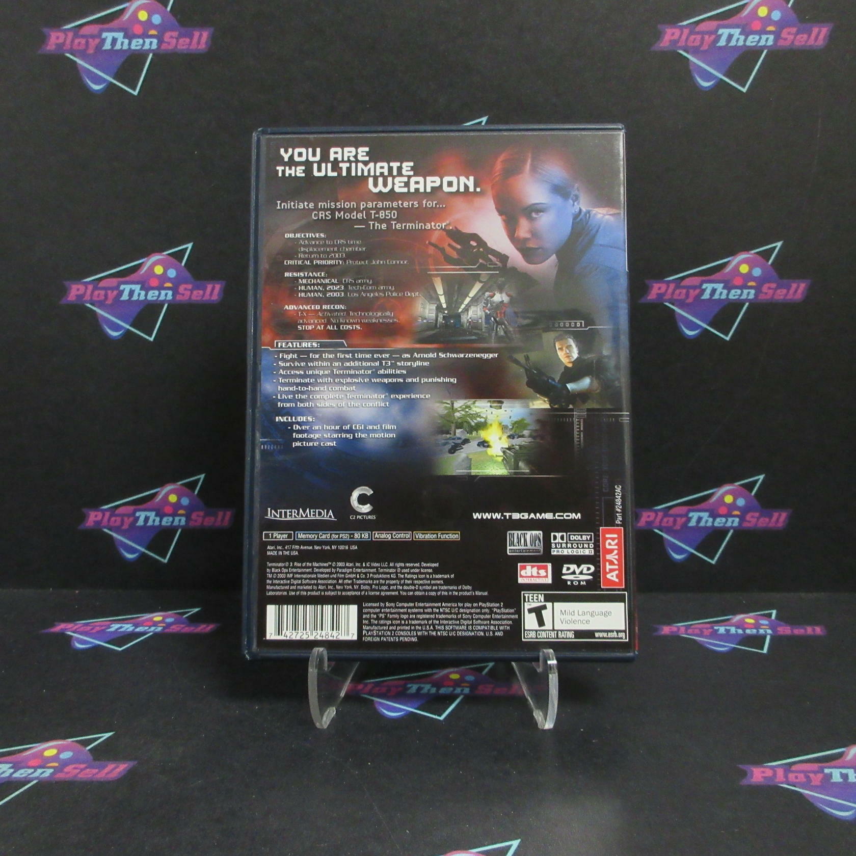 Terminator 3 Rise of the Machines PS2 PlayStation 2 Complete - Refurbished