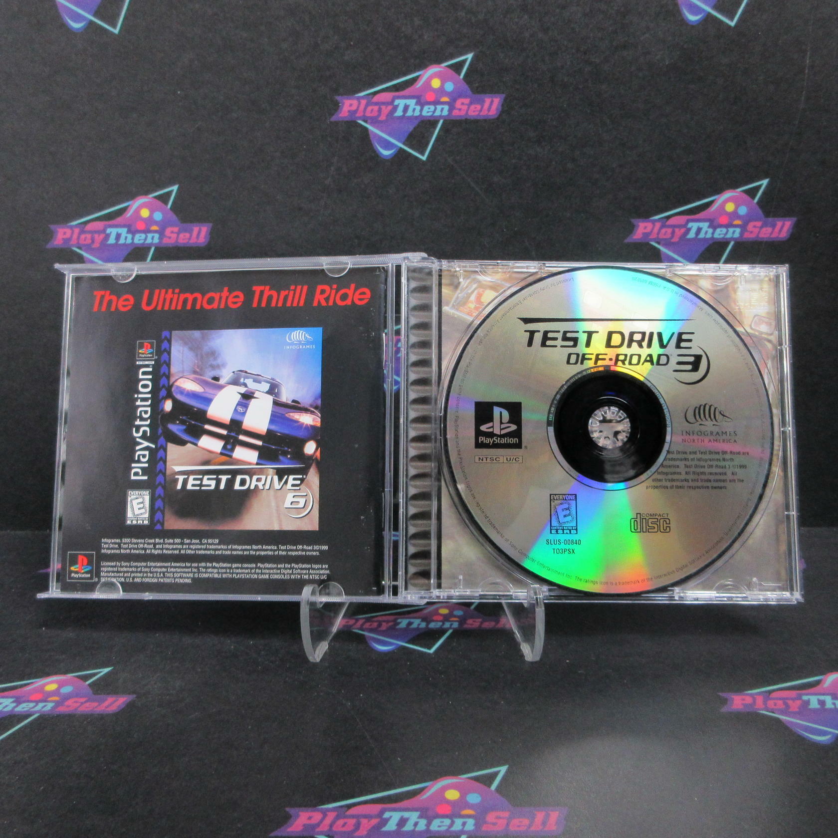 Test Drive Off Road 3 PS1 PlayStation 1 + Reg Card Complete - Refurbished