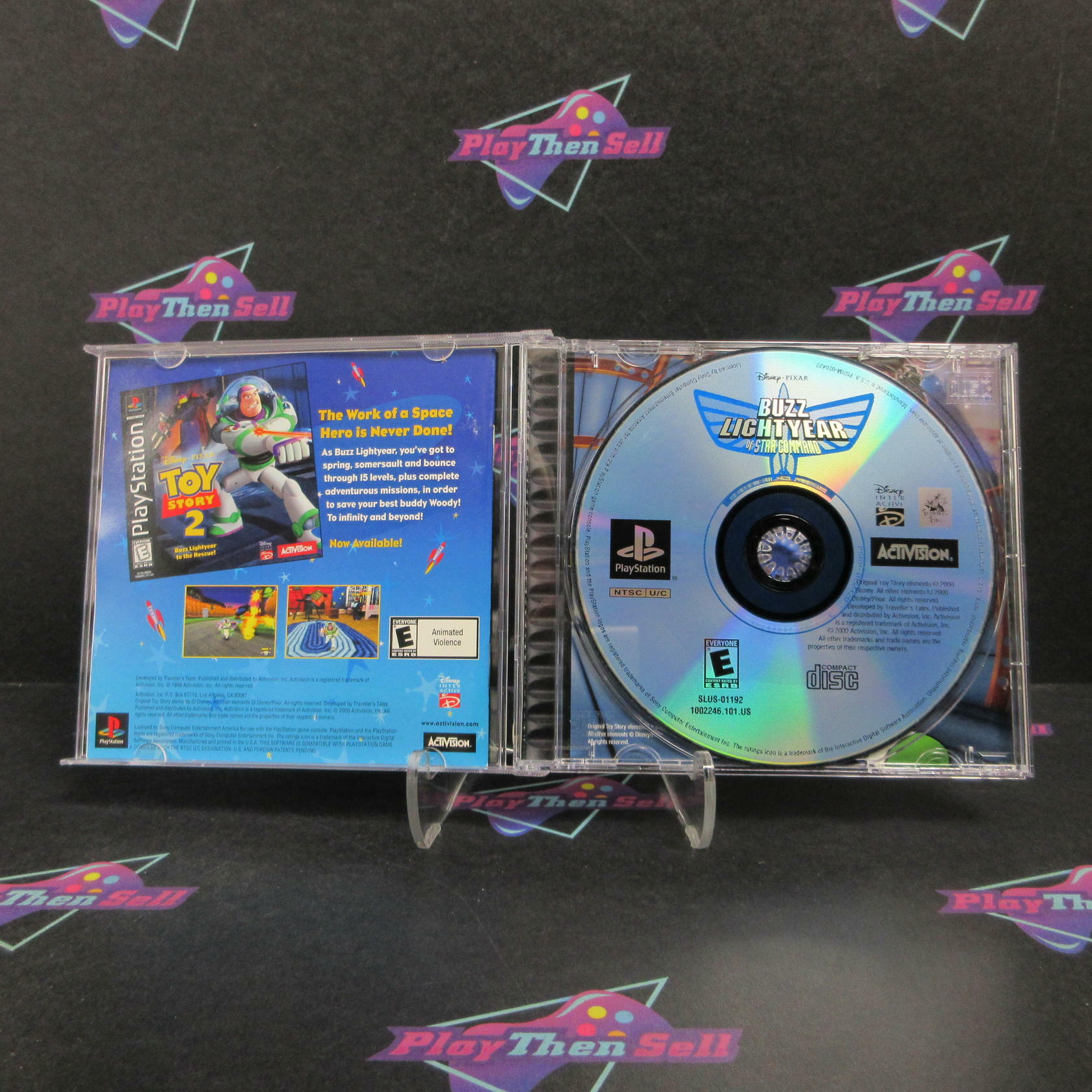 Buzz Lightyear of Star Command PS1 PlayStation 1 + Reg Card Complete - Refurbished