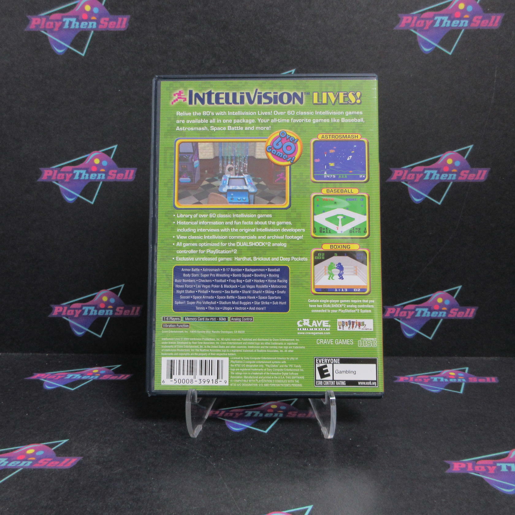 Intellivision Lives PS2 PlayStation 2 Complete - Refurbished