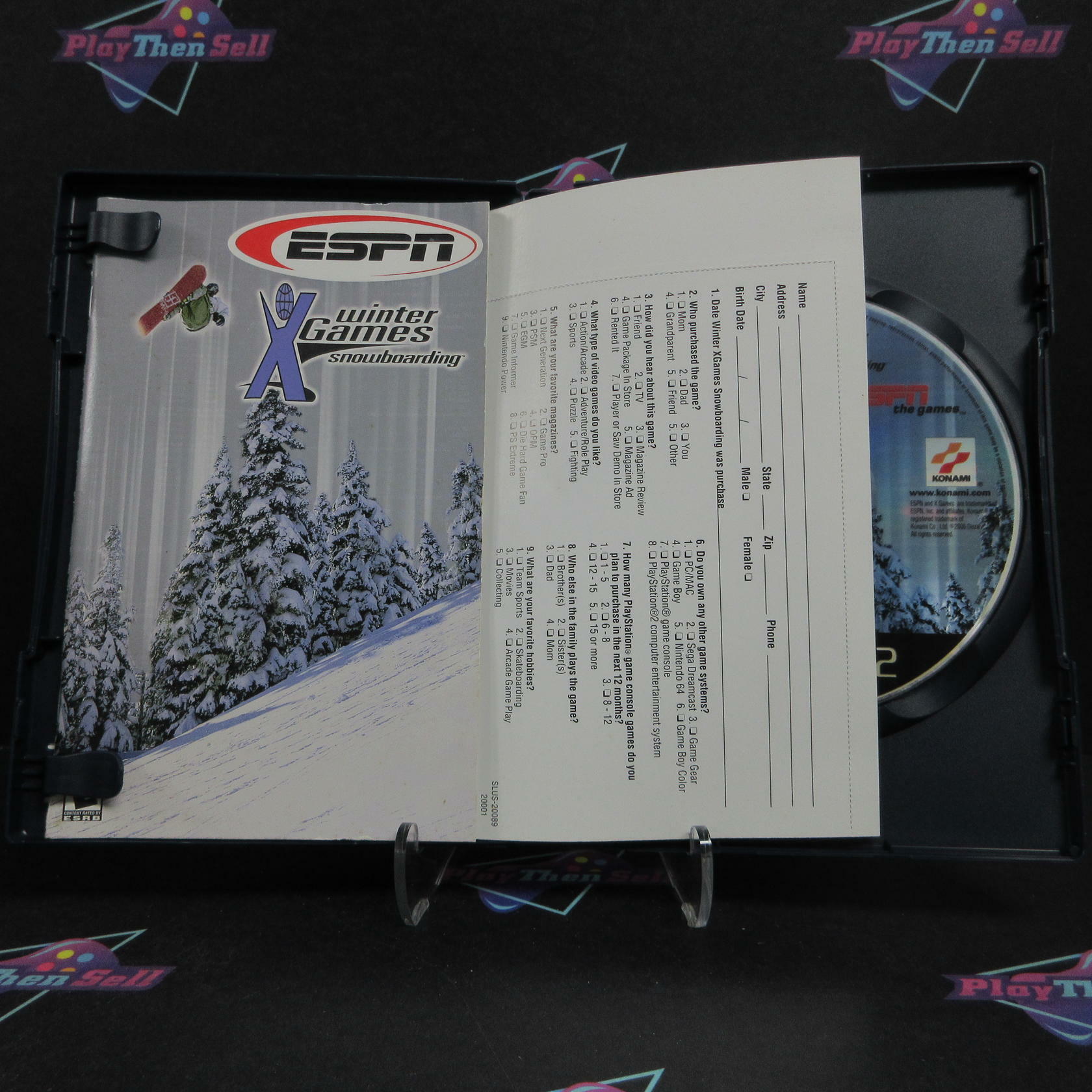 Refurbished ESPN Winter X-Games Snowboarding PS2 PlayStation 2 + Reg Card CIB - Refurbished
