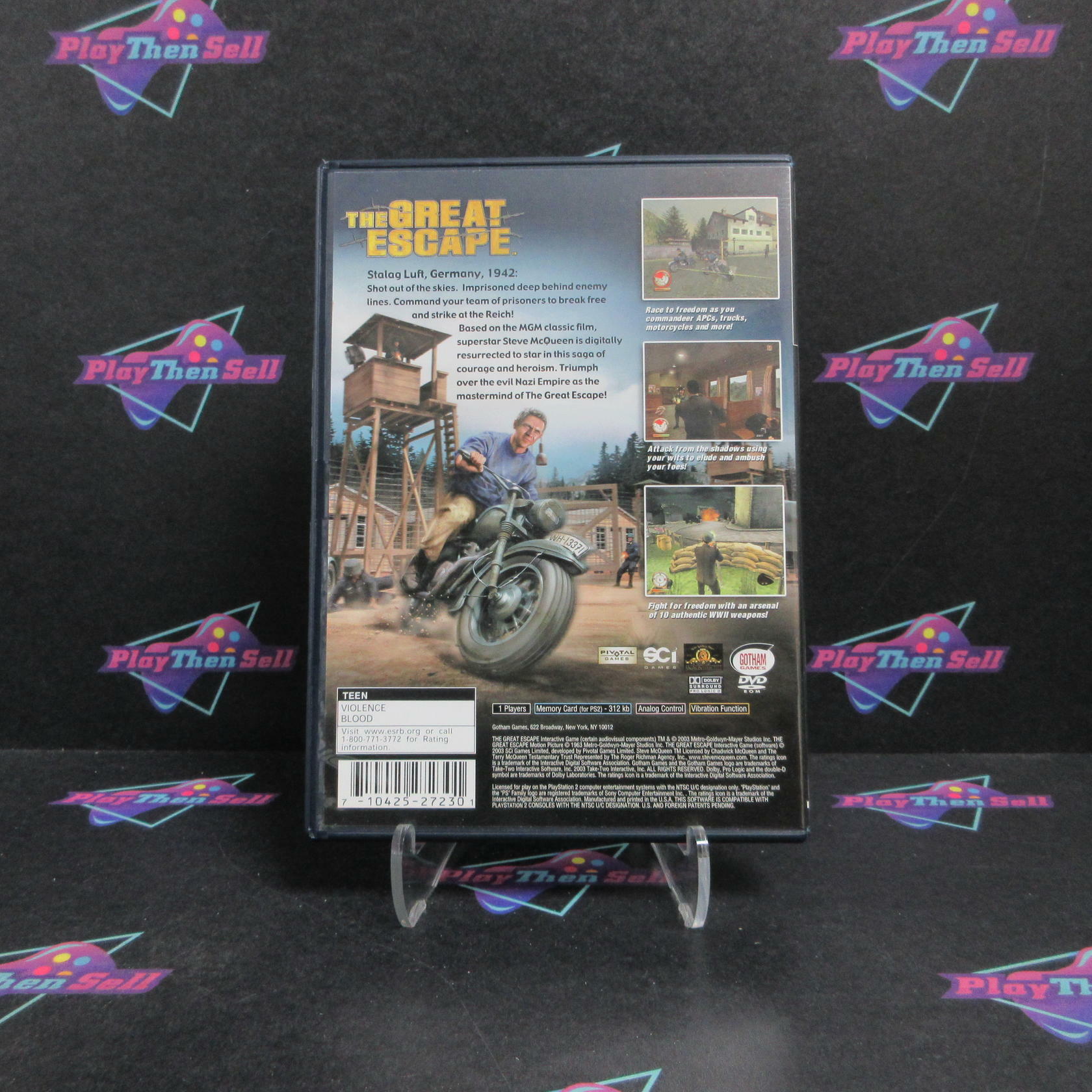 The Great Escape PS2 PlayStation 2 + Reg Card Complete - Refurbished