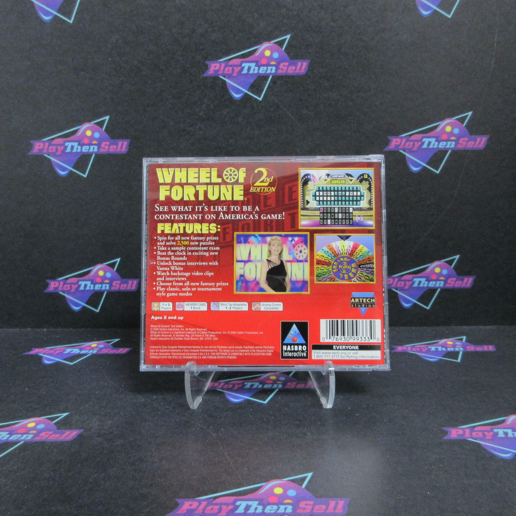 Wheel of Fortune 2nd Edition PS1 PlayStation 1 Complete - Refurbished