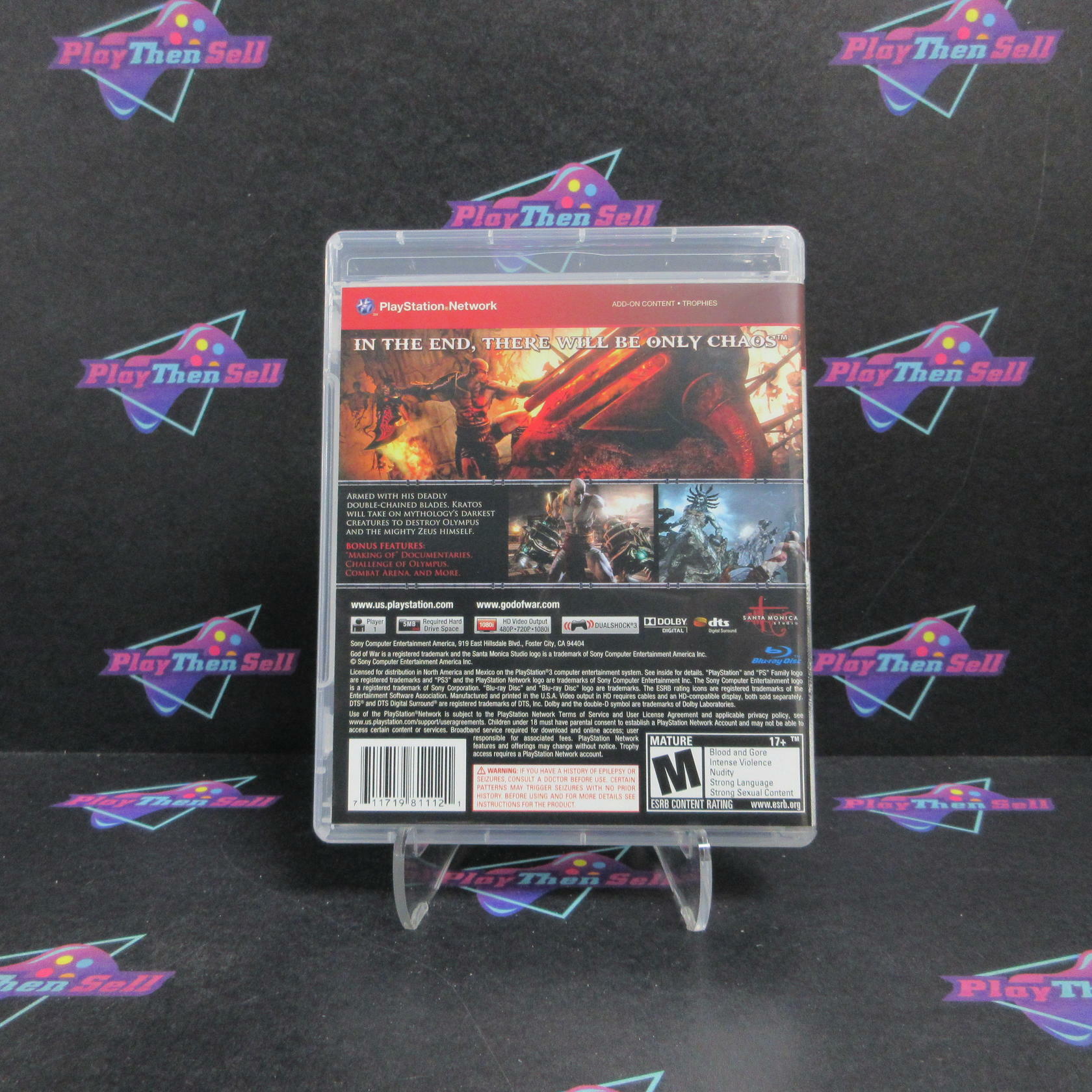 God of War 3 PS3 PlayStation 3 GH Complete - Refurbished