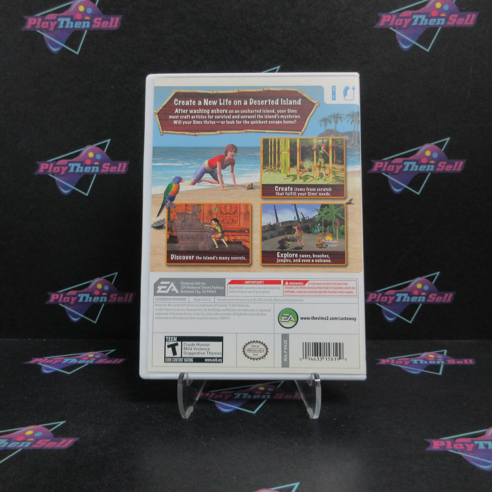 The Sims 2 Castaway Nintendo Wii Complete - Refurbished