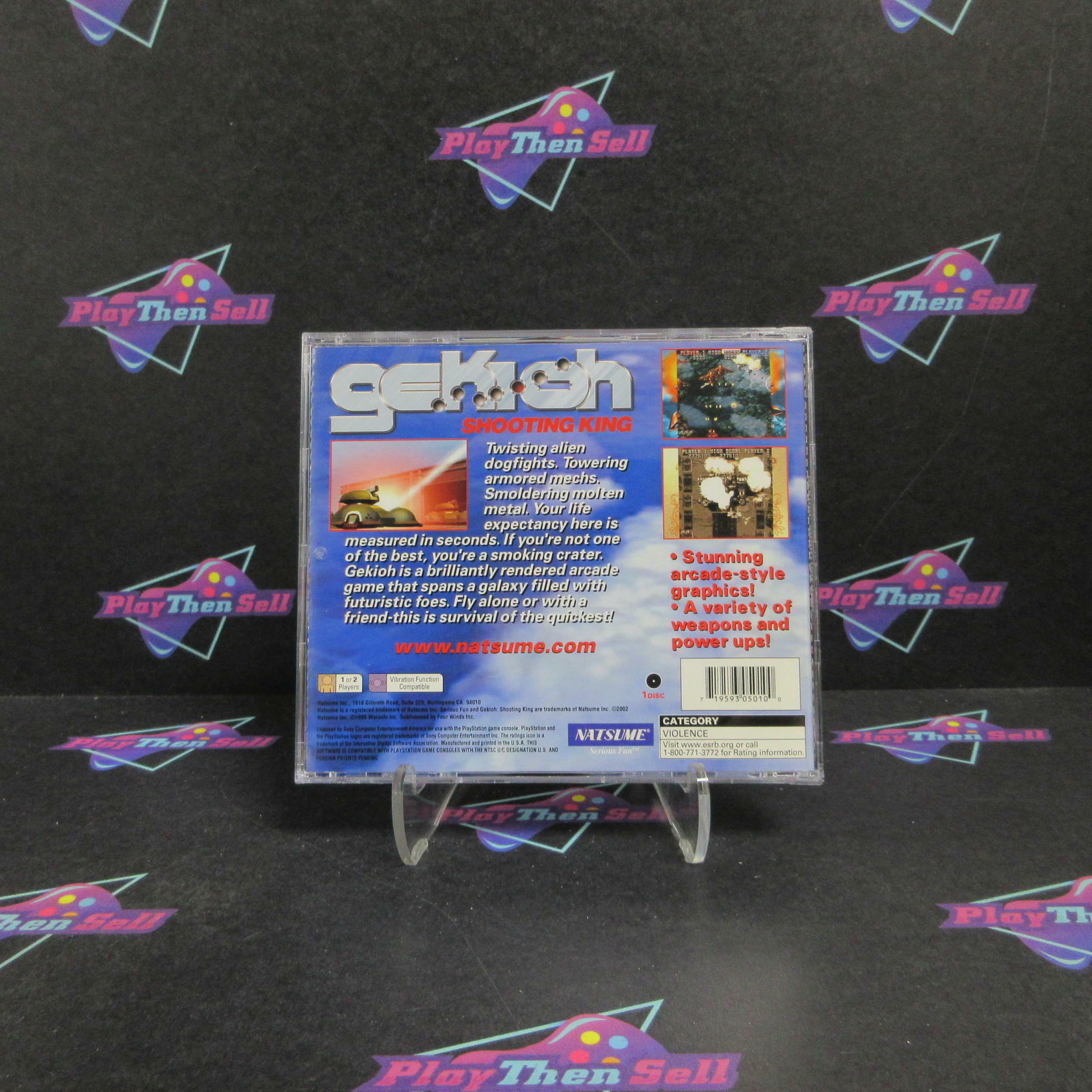 Gekioh Shooting King PS1 PlayStation 1 Complete - Refurbished