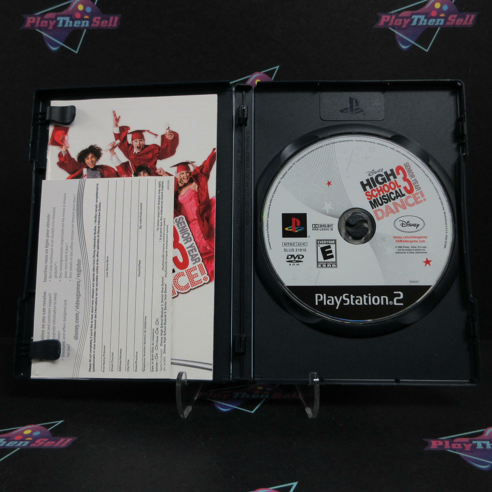 Disney High School Musical 3 Senior Year Dance! PS2 + Reg Card CIB - Refurbished