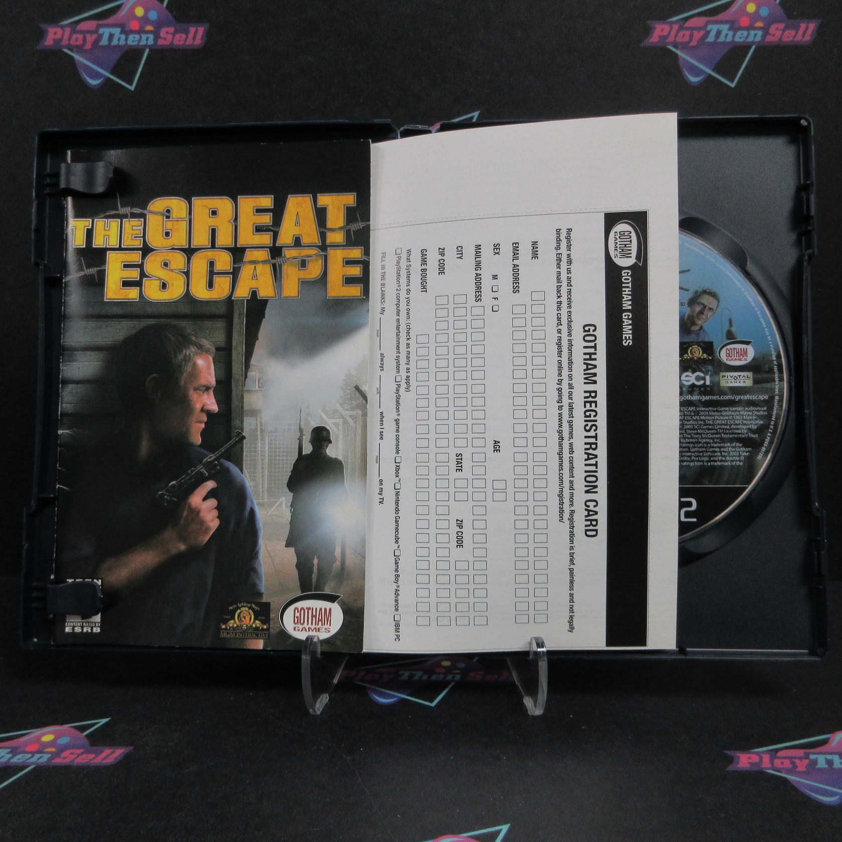 The Great Escape PS2 PlayStation 2 + Reg Card Complete - Refurbished