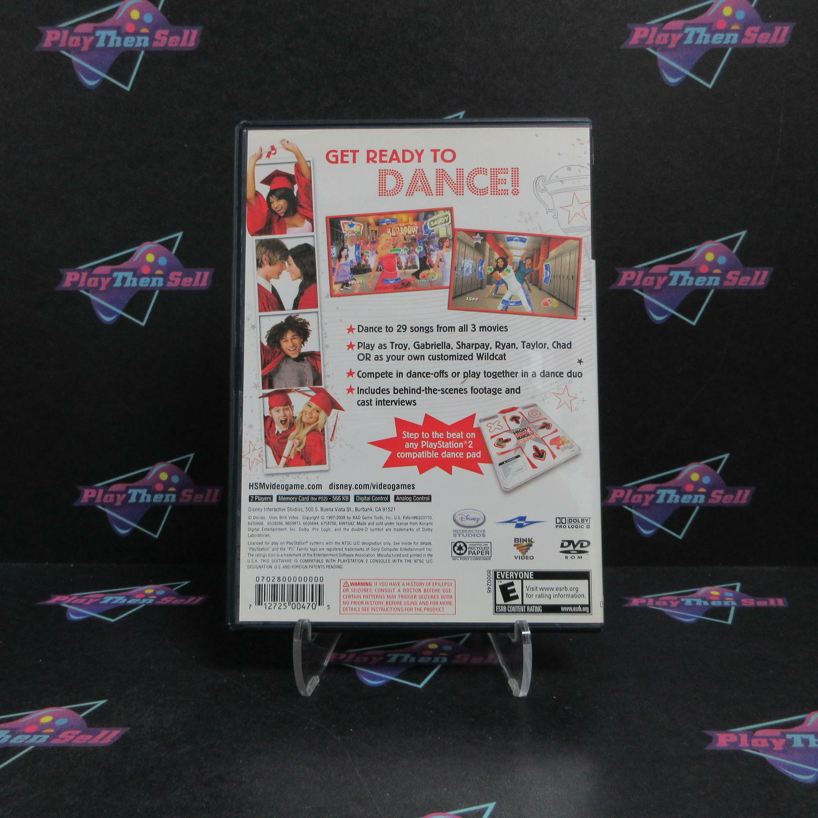 Disney High School Musical 3 Senior Year Dance! PS2 + Reg Card CIB - Refurbished