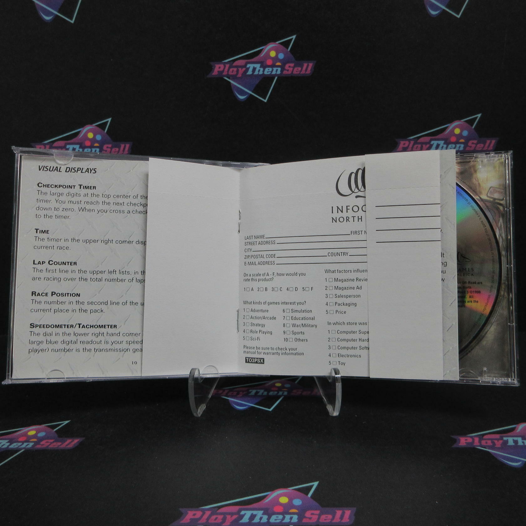 Test Drive Off Road 3 PS1 PlayStation 1 + Reg Card Complete - Refurbished